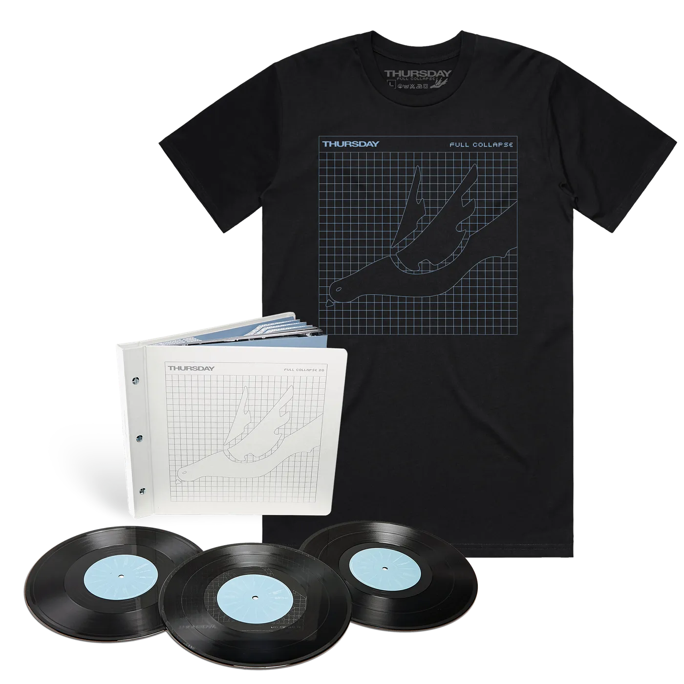 Thursday Full Collapse: 21st Anniversary Edition Bundle (3-10" Box Set + Logo Shirt)