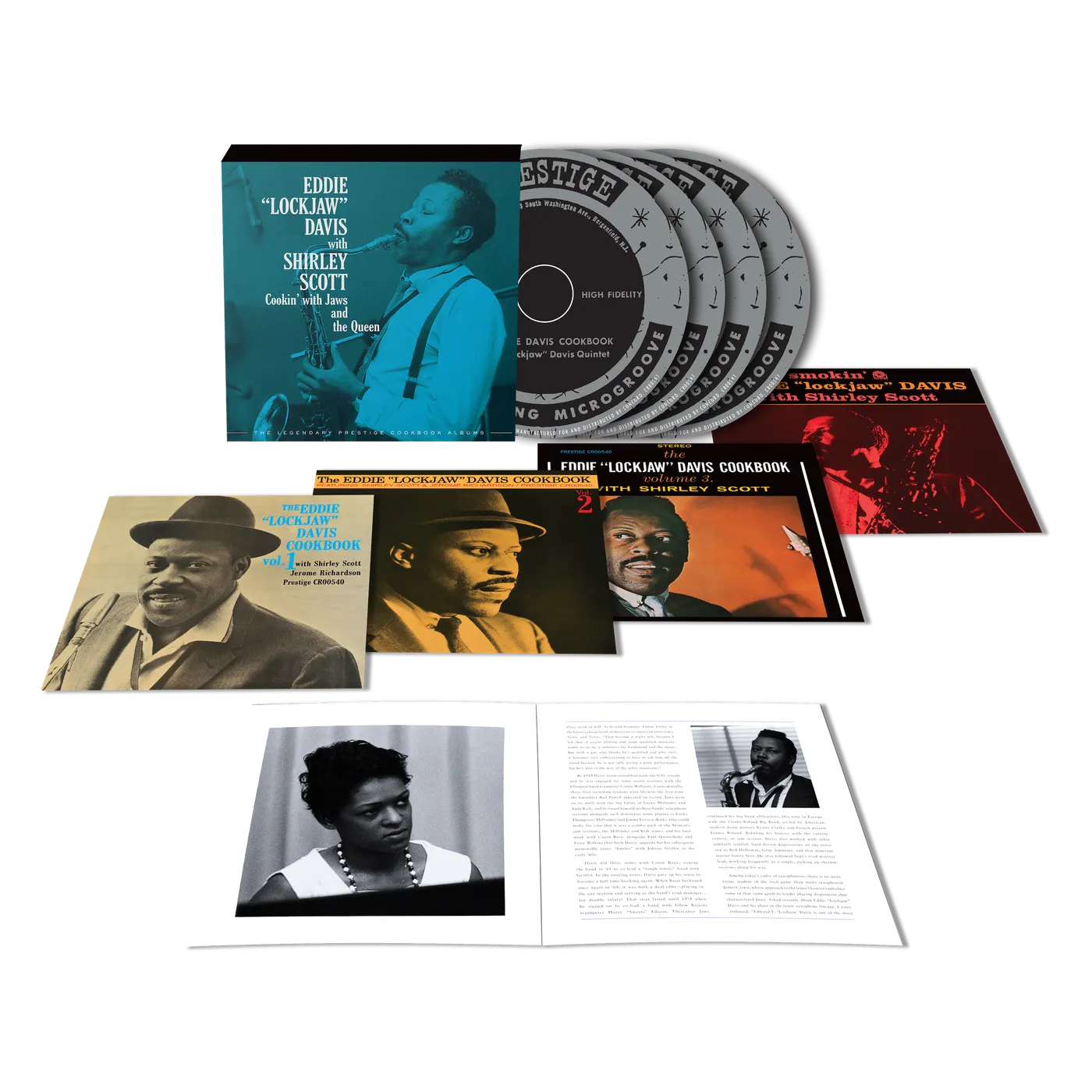 Eddie "Lockjaw" Davis Cookin' With Jaws And The Queen: The Legendary Prestige Cookbook Albums (4-CD)