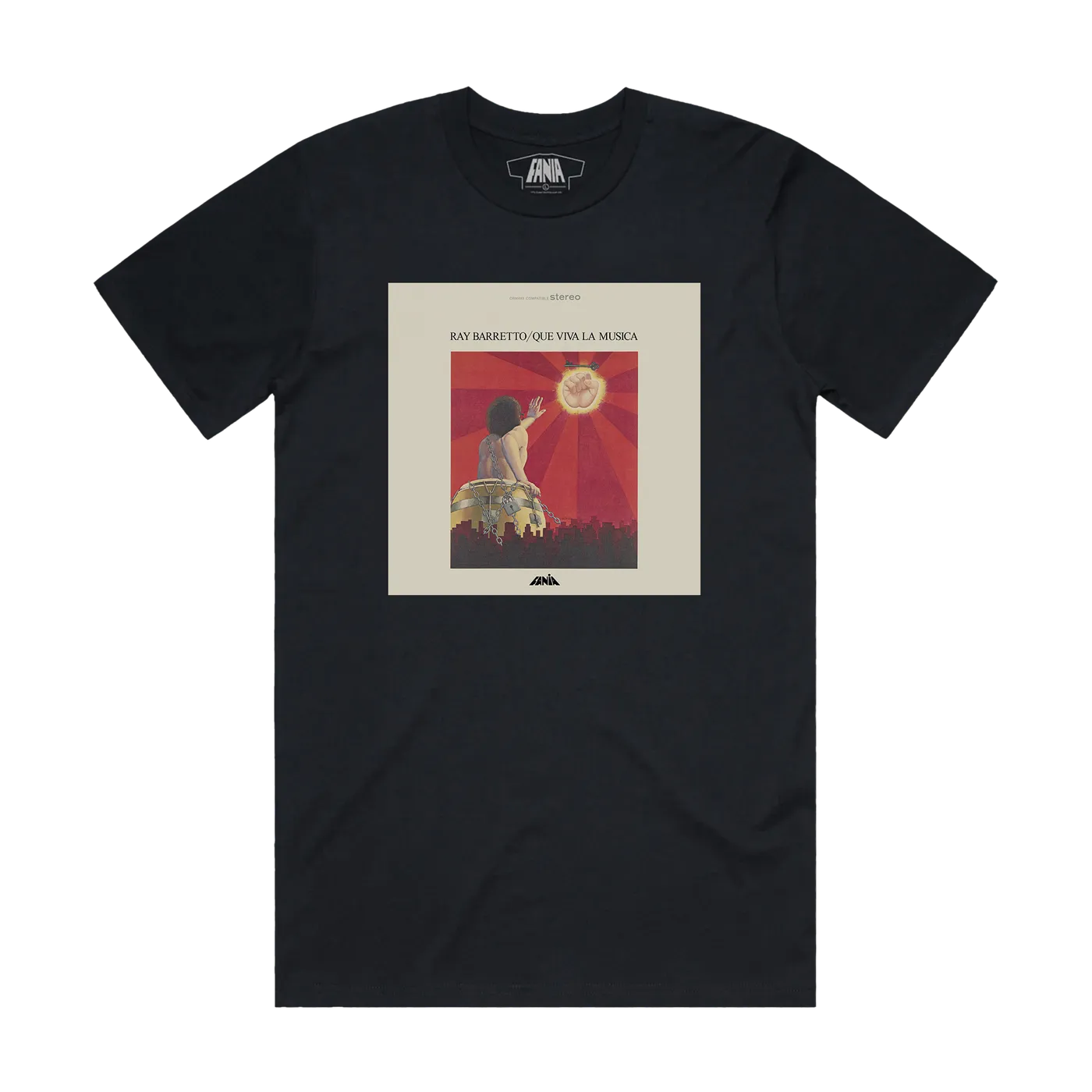 Ray Barretto Que Viva La Música T-shirt (Black)