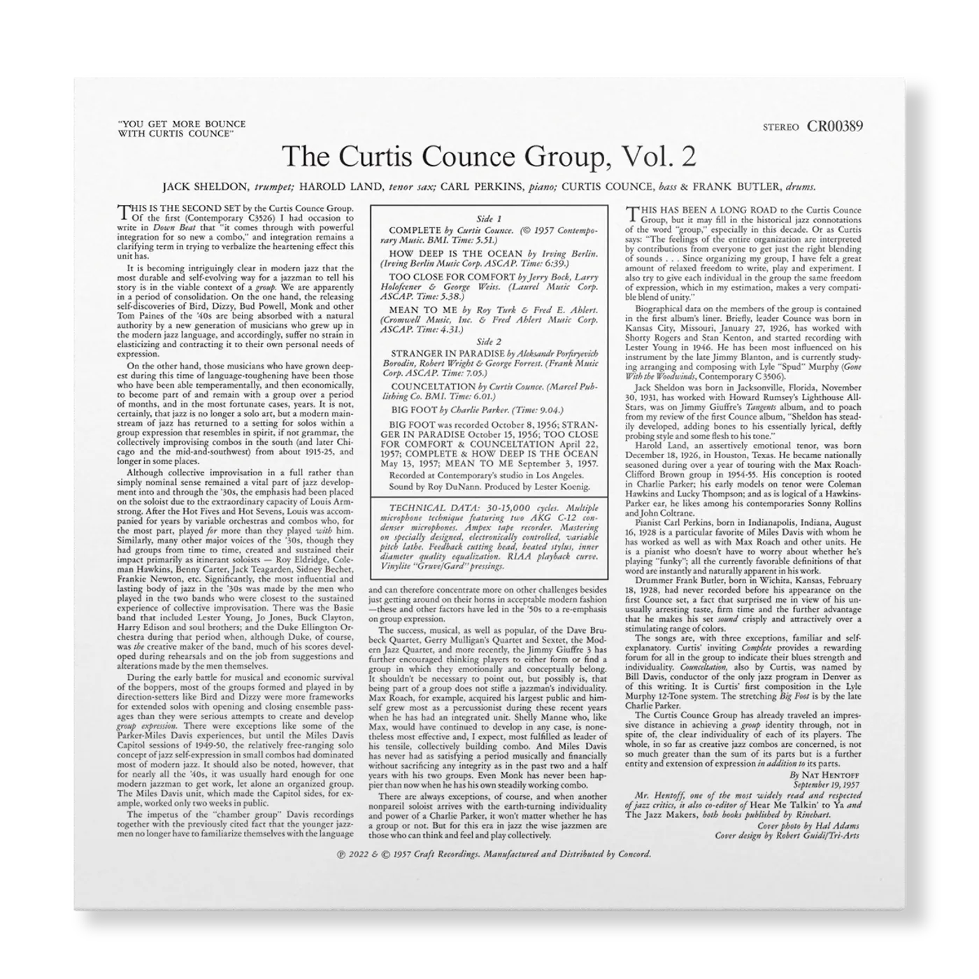 You Get More Bounce With Curtis Counce! - Contemporary Records Acoustic Sounds