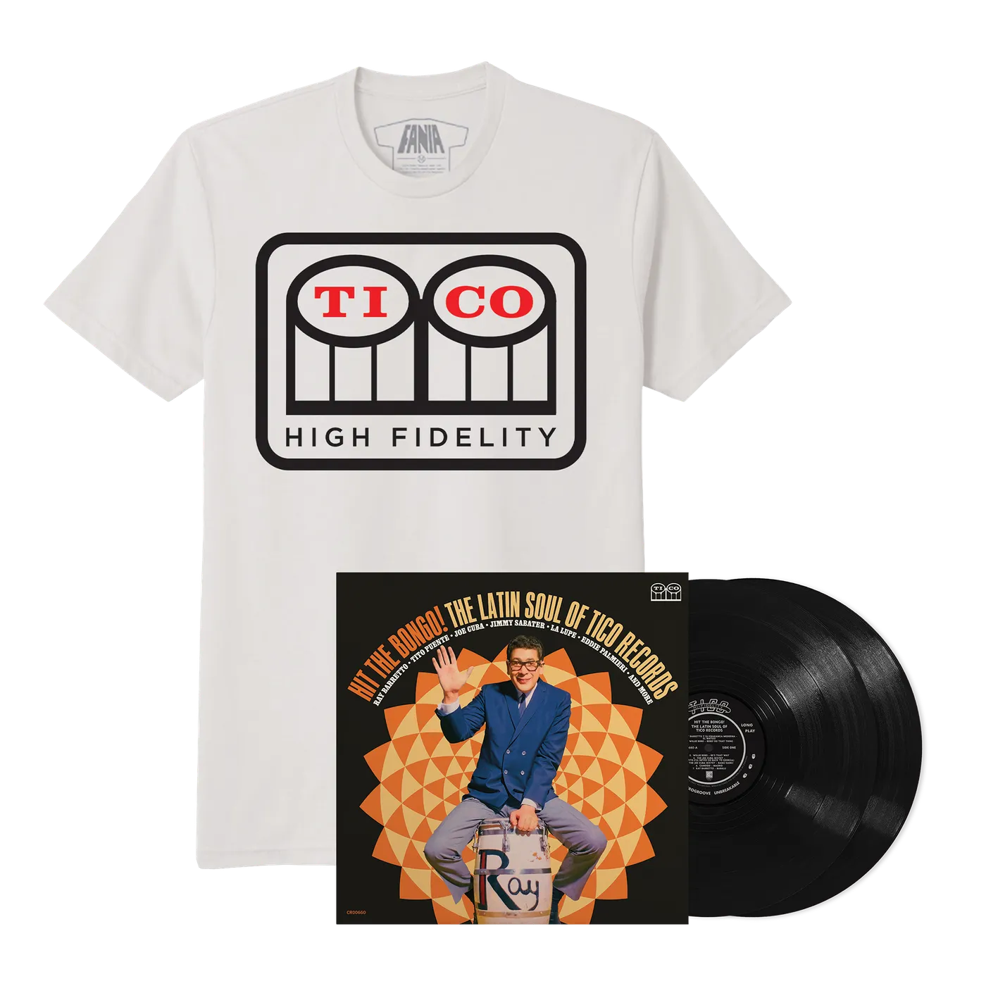 Various Artists Hit The Bongo! The Latin Soul Of Tico Records 2LP + Tico Records Tee Bundle