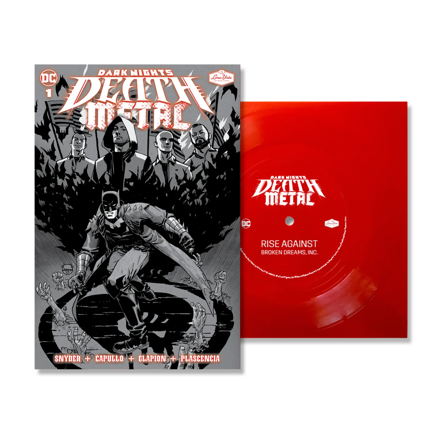 Dark Nights: Death Metal #1 Soundtrack Special Edition - Rise Against (Second Printing B/W Cover Variant)