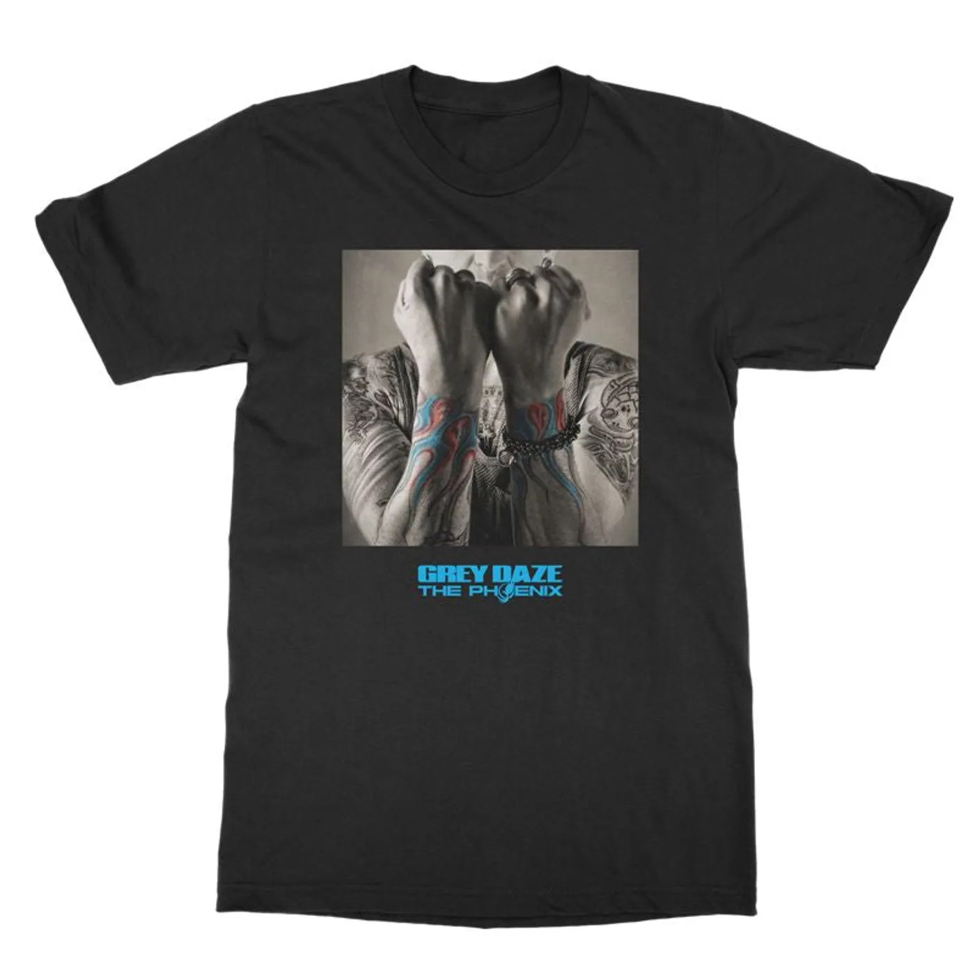 Grey Daze The Phoenix Black ShortSleeve Album Cover T-shirt