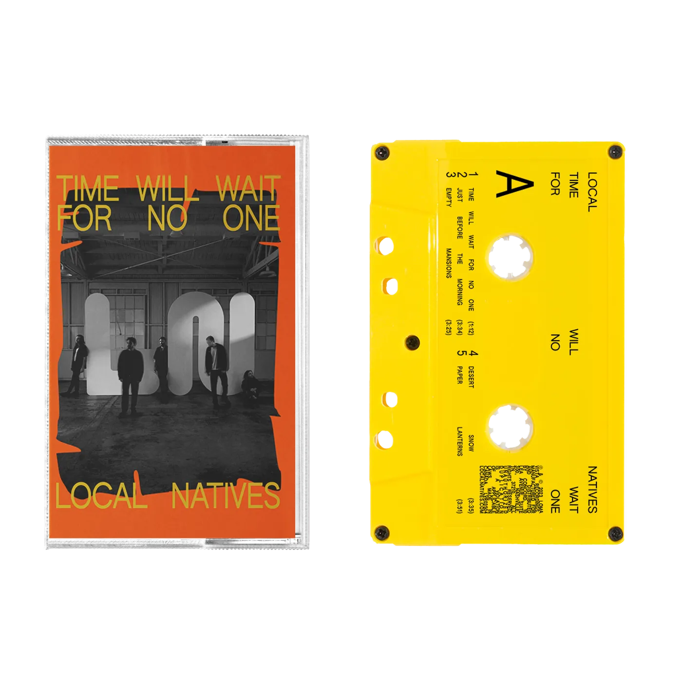Local Natives Time Will Wait For No One Limited Edition Yellow Cassette