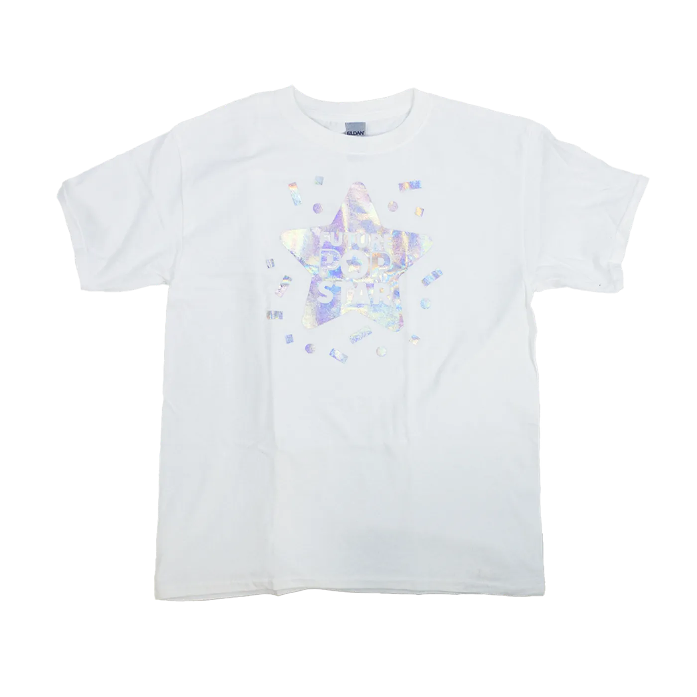 Kidz Bop Future Pop Star White Youth Tee with Iridescent Foil