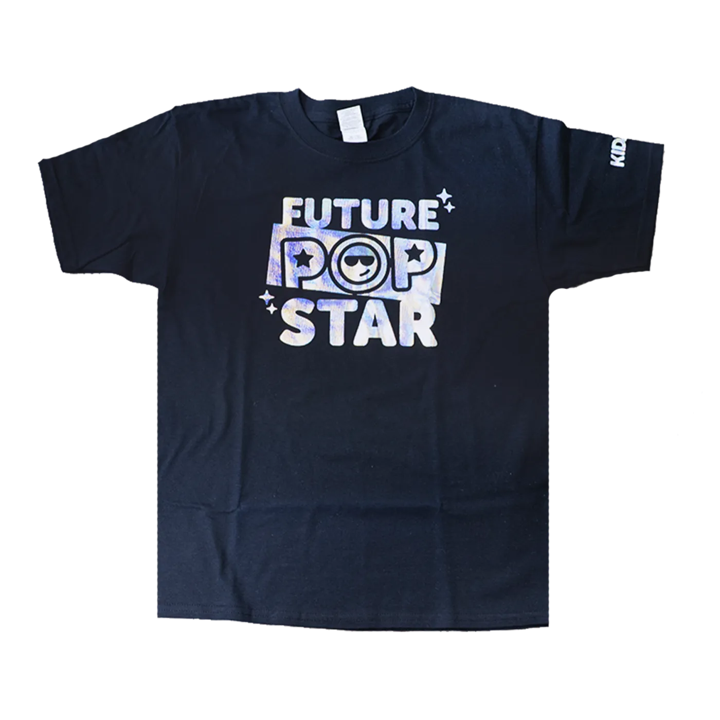 Kidz Bop Future Pop Star Black Youth Tee with Iridescent Foil