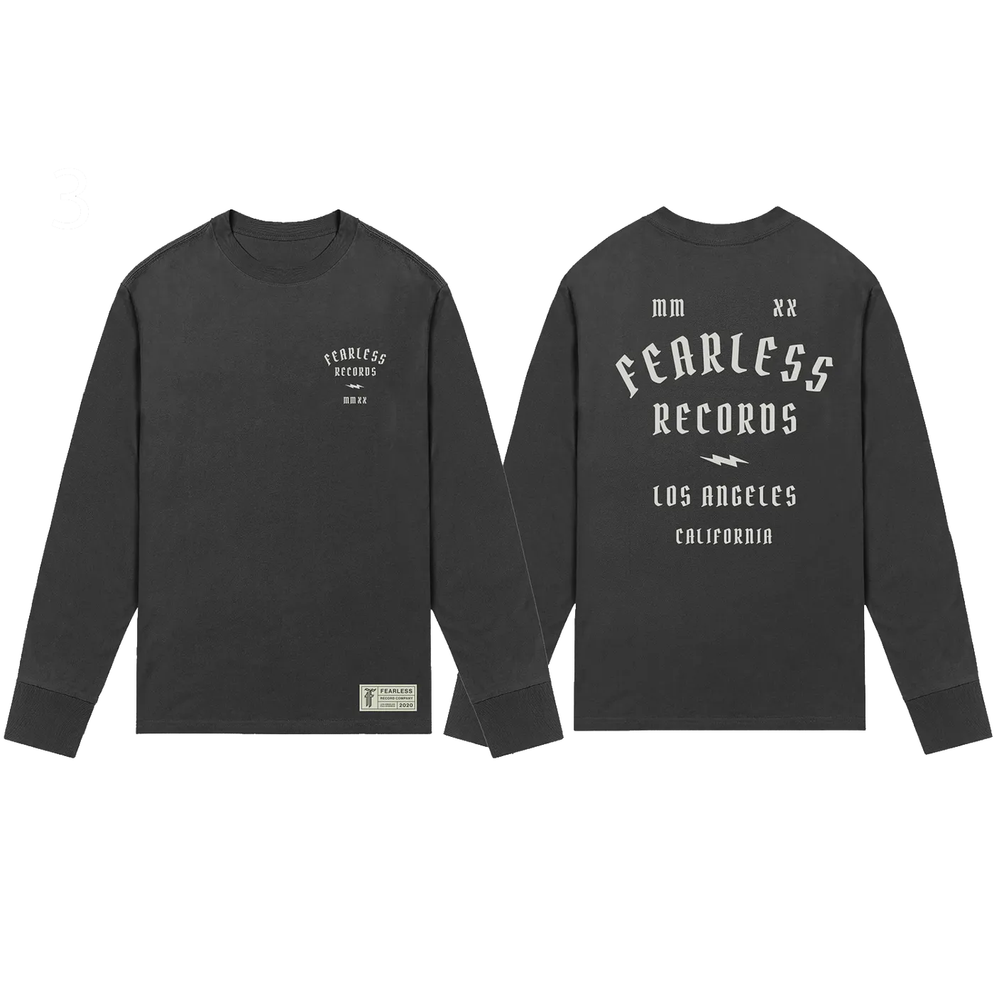 Fearless Records Fearless 2020 Pop Up Black Long Sleeve