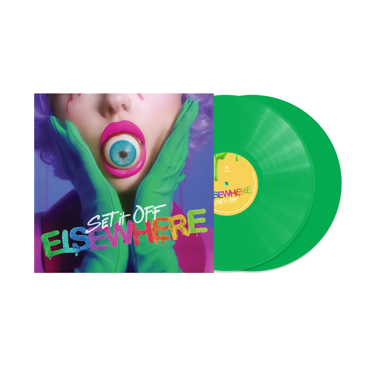 Set It Off "Elsewhere" Neon Green Vinyl