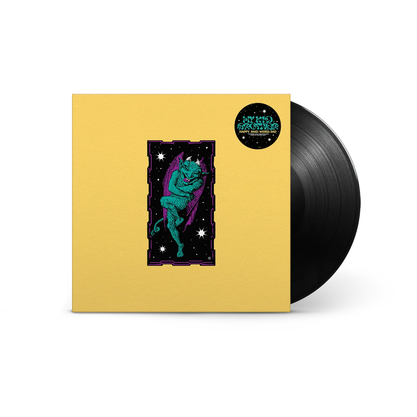 My Kid Brother "Happy.Mad.Weird.Sad" Black LP (Vinyl)