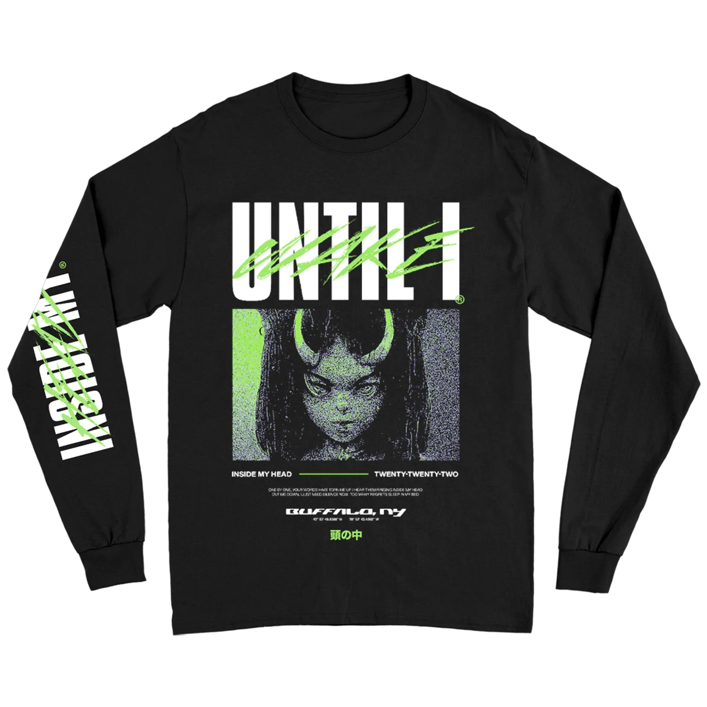 Until I Wake "Inside My Head" Long Sleeve T-Shirt