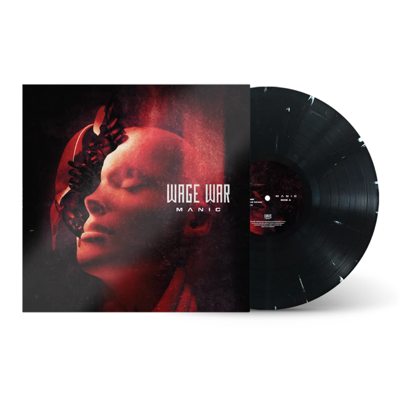 Wage War "Manic" Black w/ White Splatter LP (Vinyl)