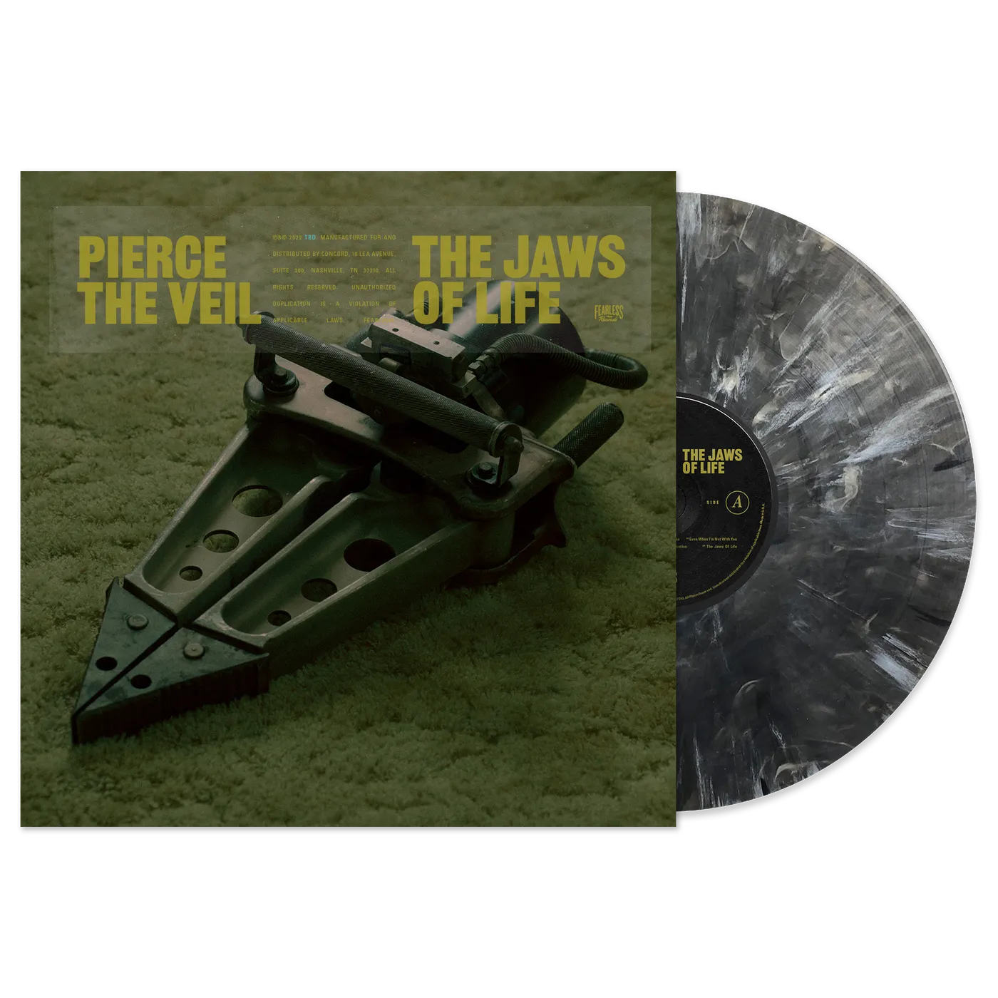 Pierce The Veil "The Jaws Of Life" Black And White Marble Vinyl