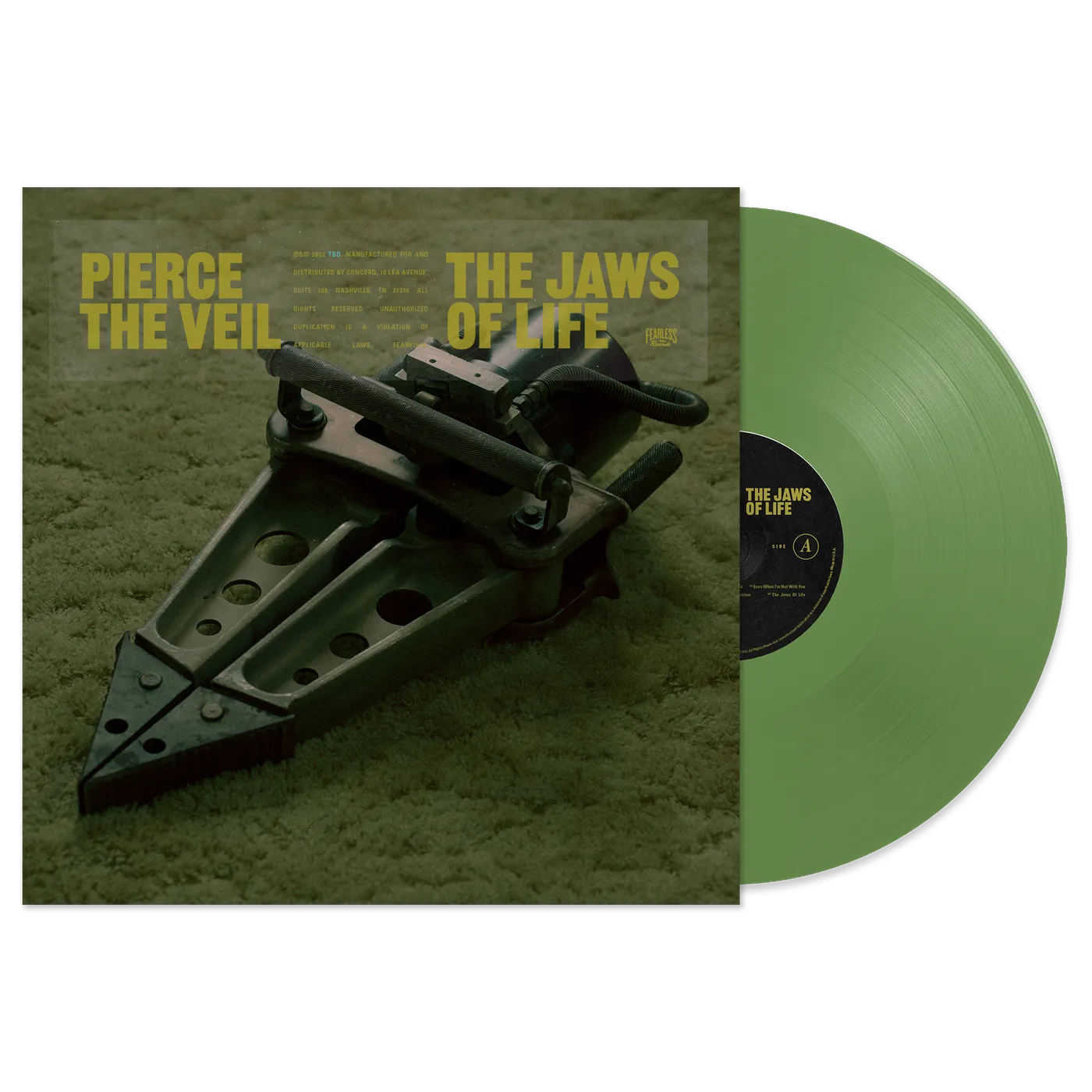 Pierce The Veil "The Jaws Of Life" Olive Green Vinyl