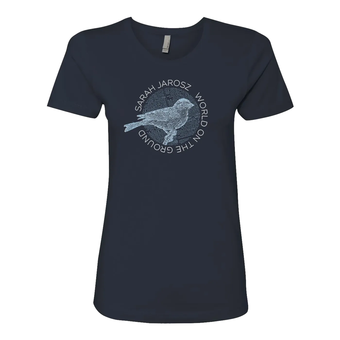 Sarah Jarosz Navy Bird Womens T-Shirt