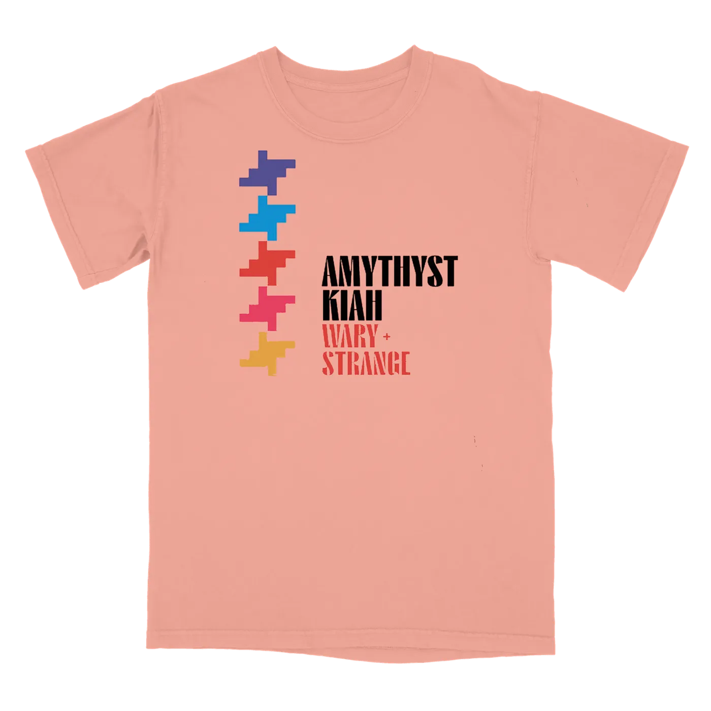 Amythyst Kiah "Wary + Strange" Pink Pixels Unisex Tee