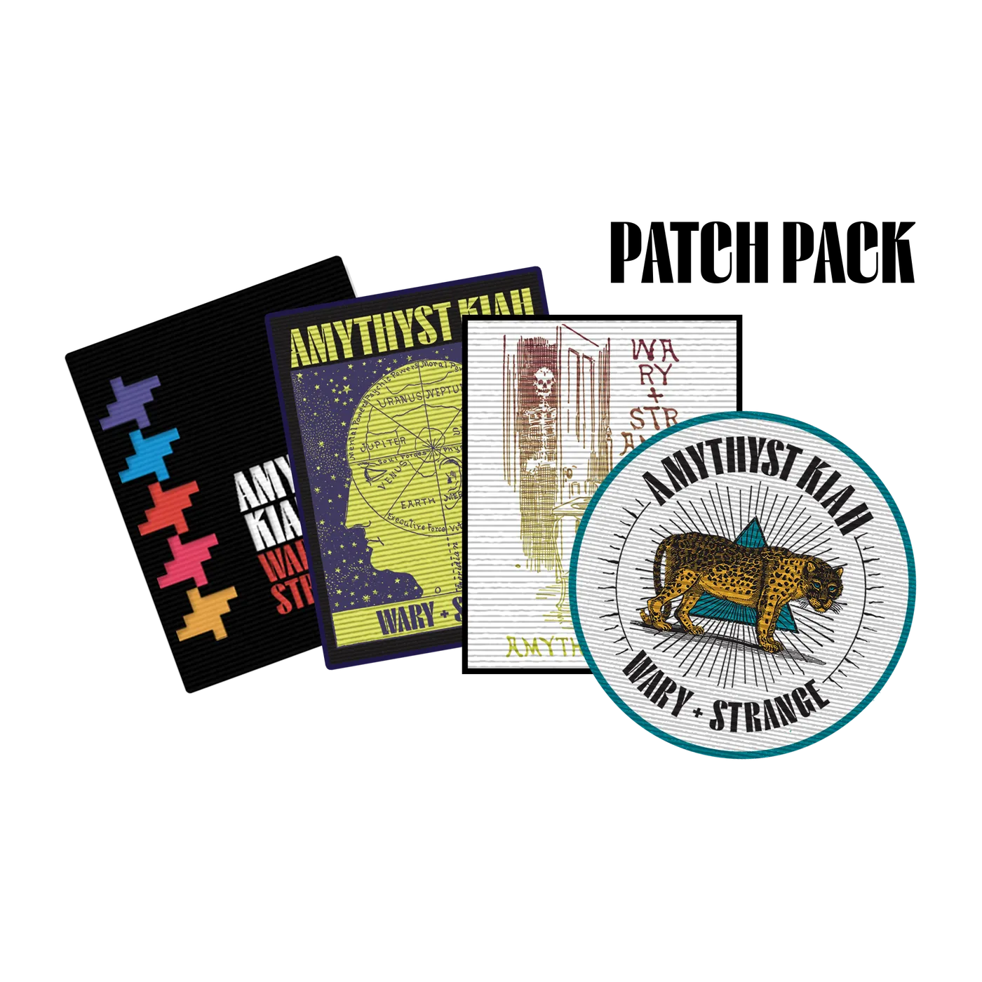 Amythyst Kiah "Wary + Strange" Woven Patch Pack (set of 4)