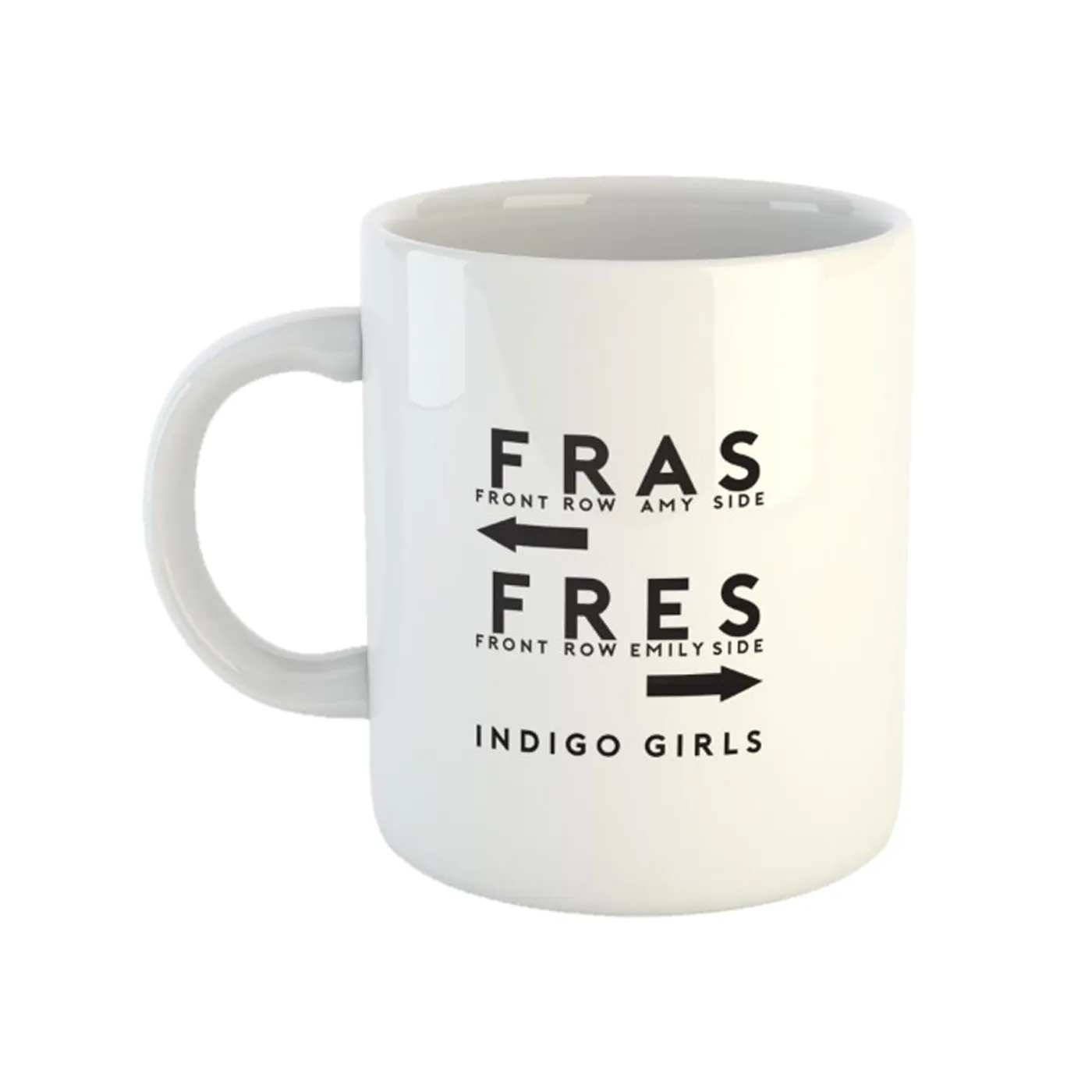 Indigo Girls White Diner Mug