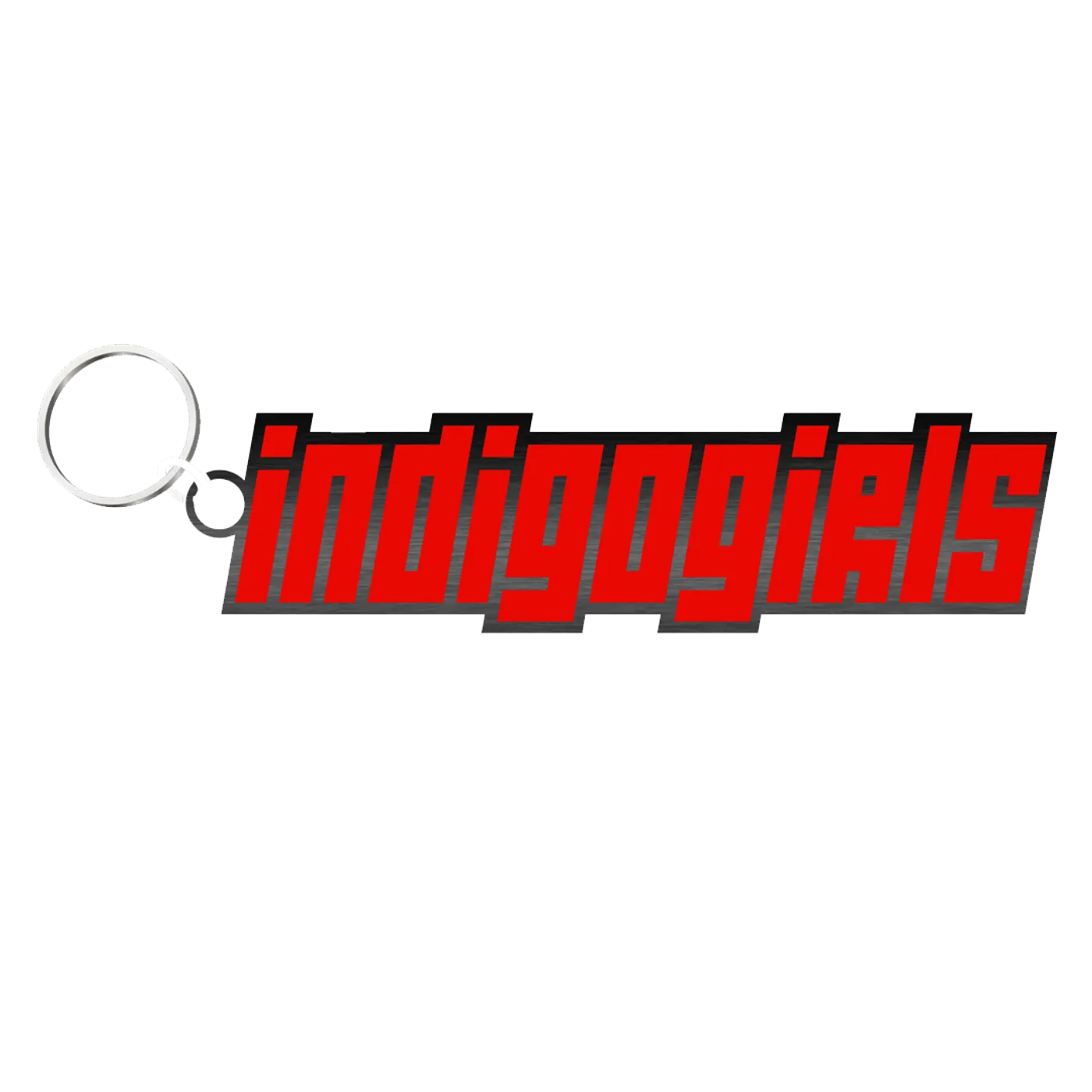 Indigo Girls Black Nickel Keychain