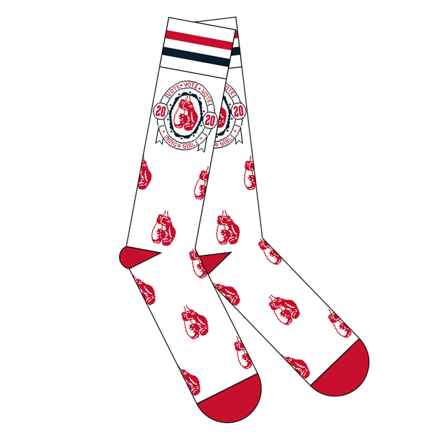 Indigo Girls Boxing Gloves Vote Socks