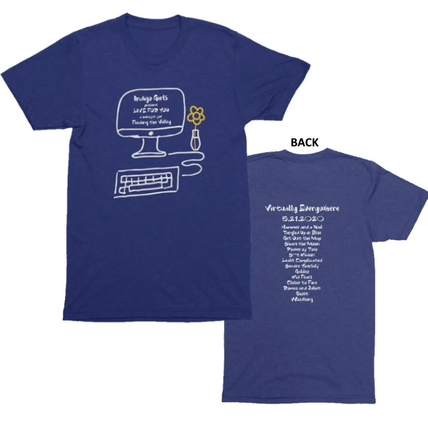 Indigo Girls Feeding The Valley Benefit Tee