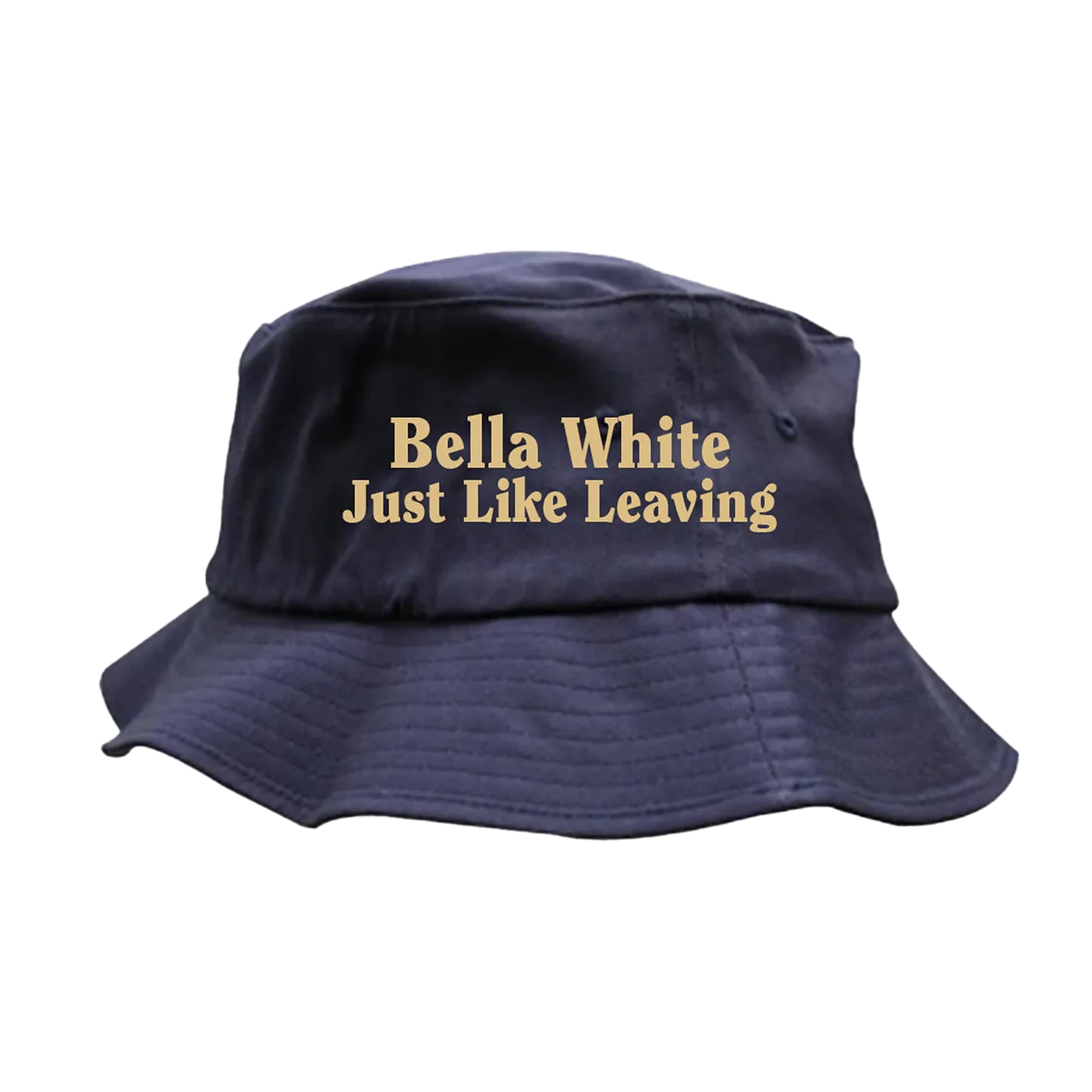 Bella White "Just Like Leaving" Custom Navy Bucket Hat