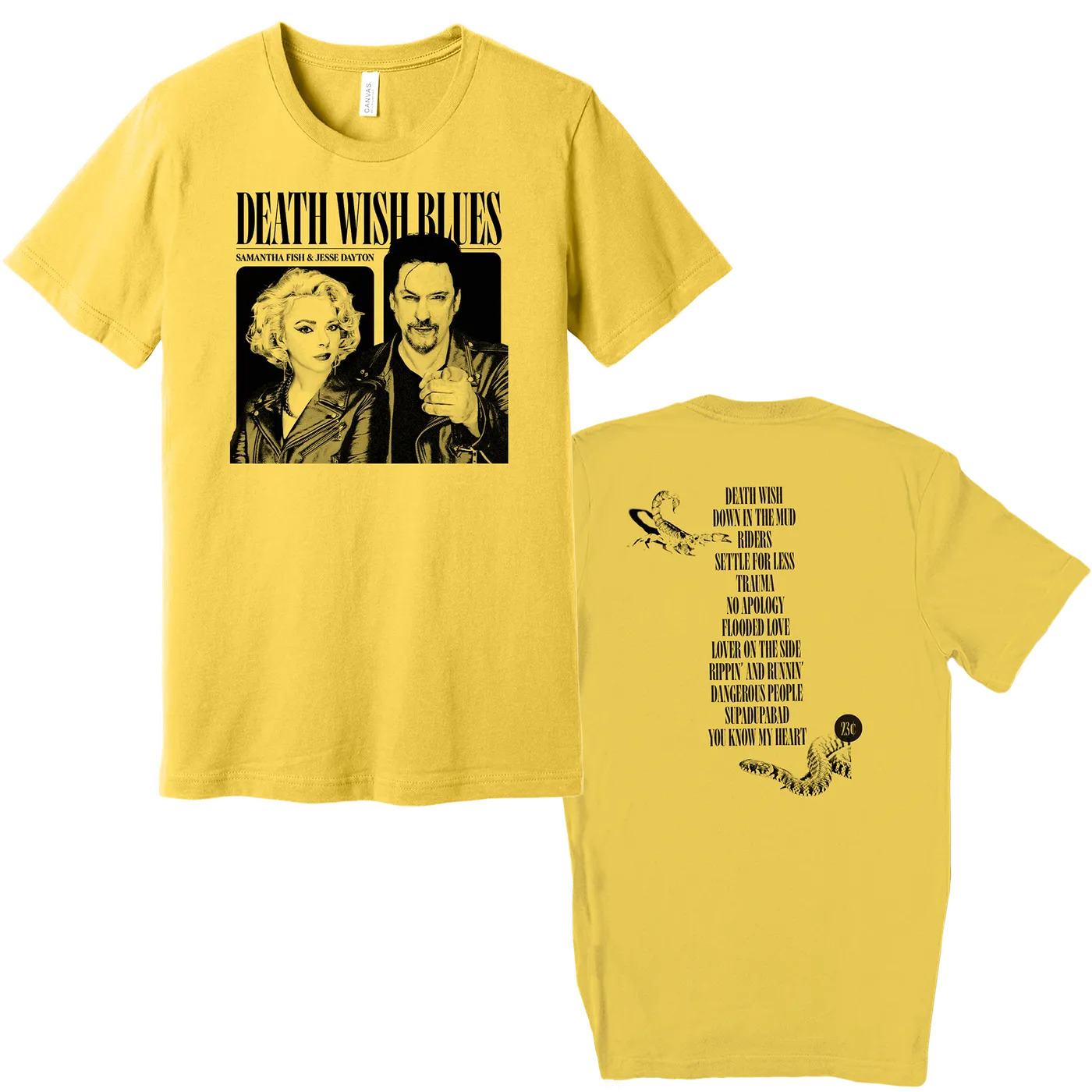 Samantha Fish Death Wish Blues Yellow Album Cover Tee