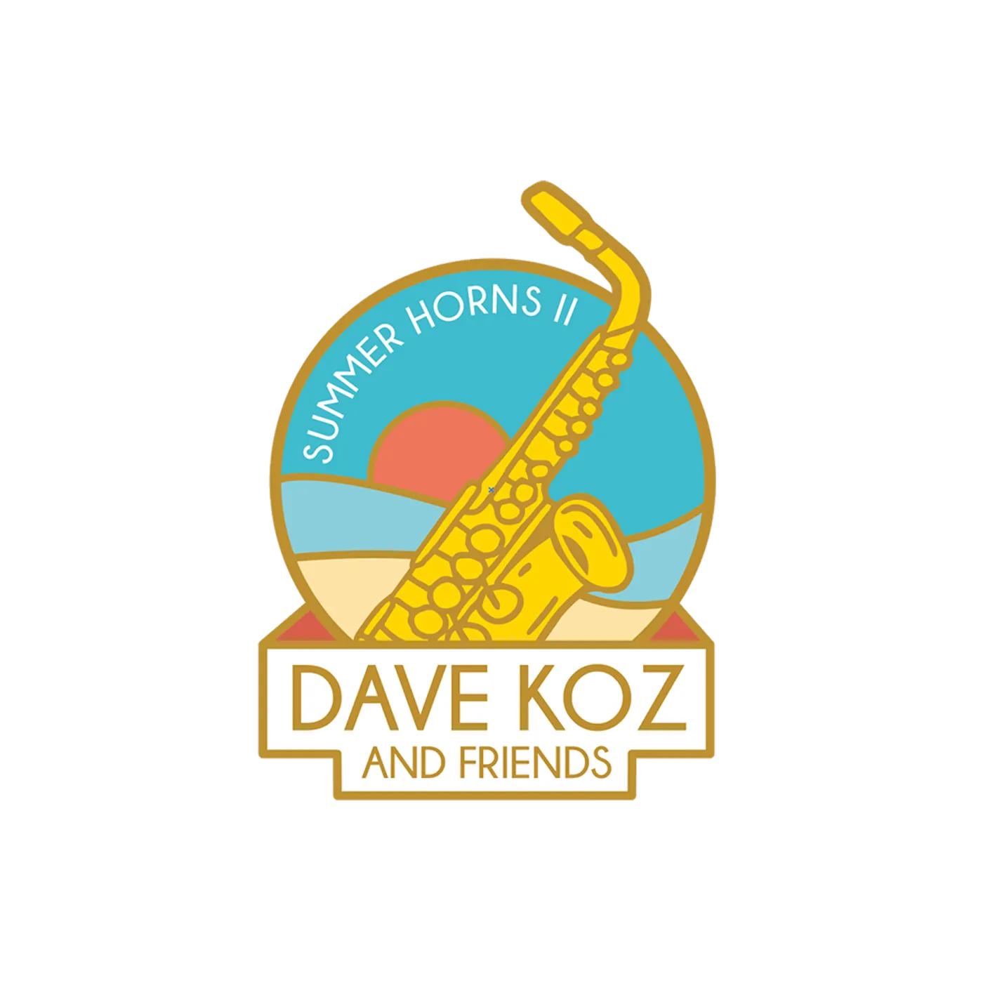 Dave Koz Sumer Horns II Enamel Pin