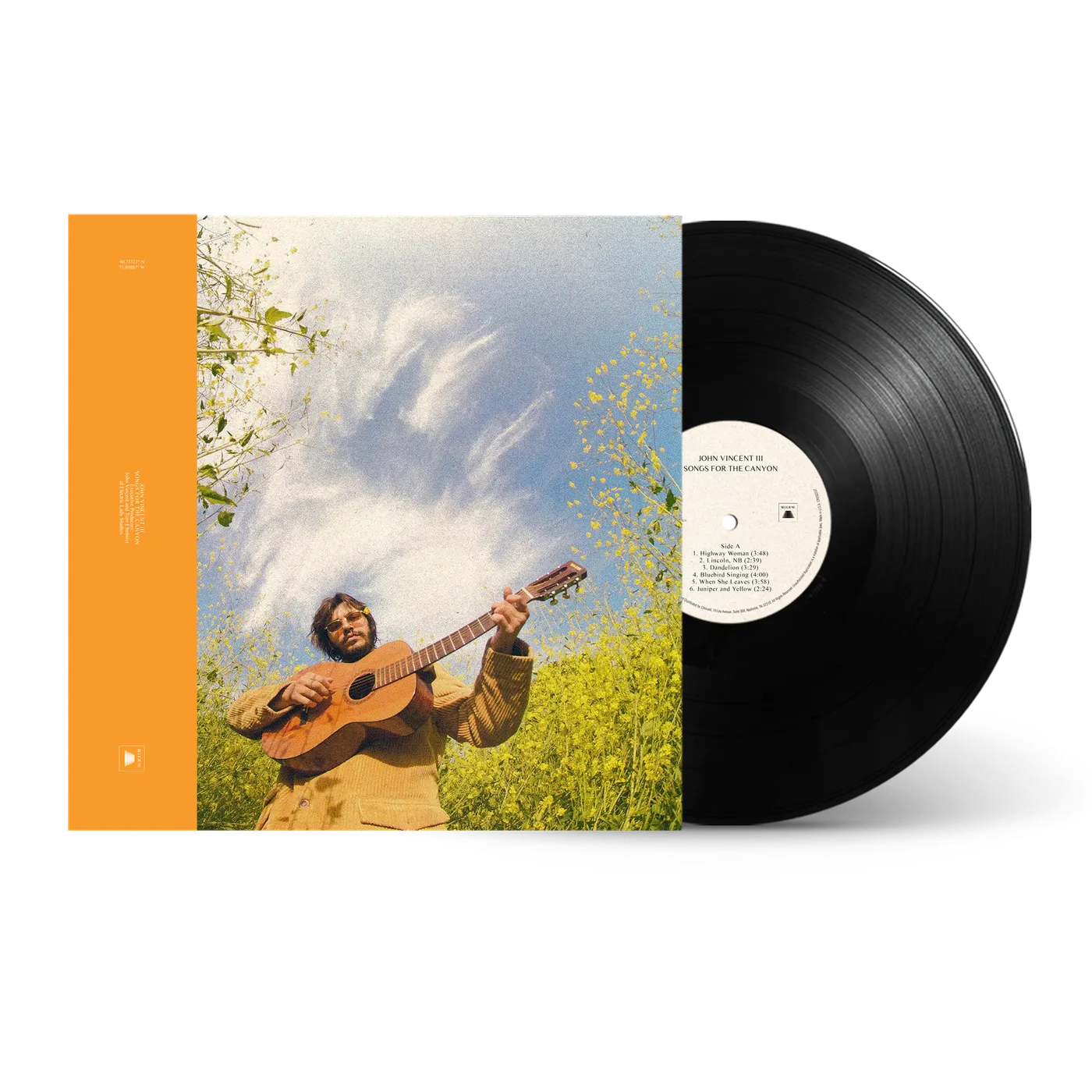 John Vincent III Songs For The Canyon Black Vinyl