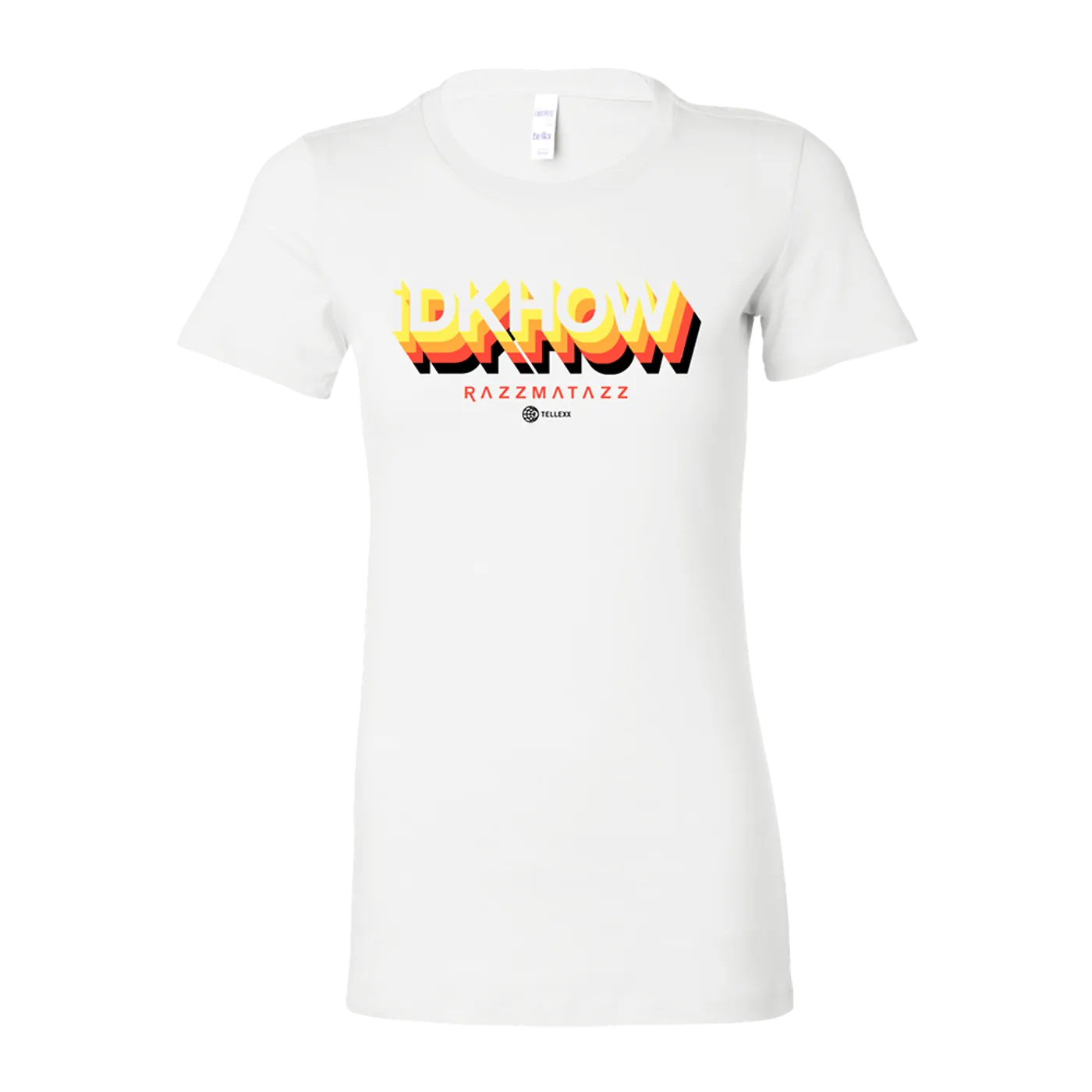 I DONT KNOW HOW BUT THEY FOUND ME Girls 3D Logo White Tee