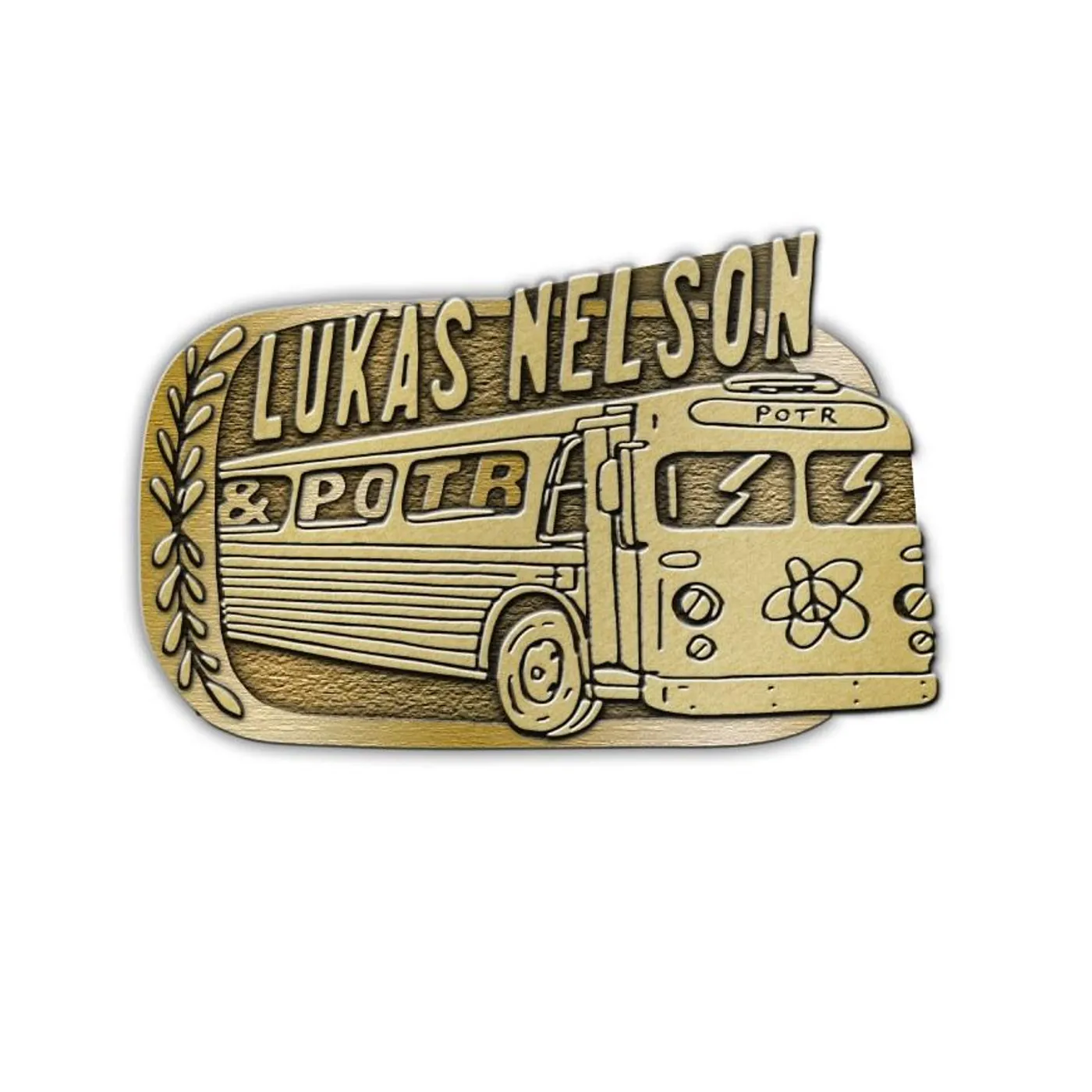 Lukas Nelson and Promise of the Real Antique Brass Belt Buckle