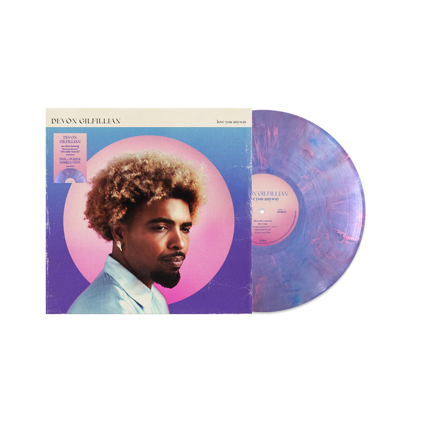 Devon Gilfillian Love You Anyway Pink/Purple Marbled Vinyl LP