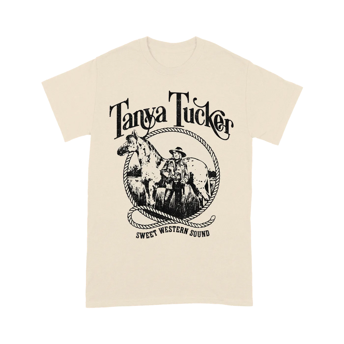 Tanya Tucker Sweet Western Sound Rope Logo T-Shirt