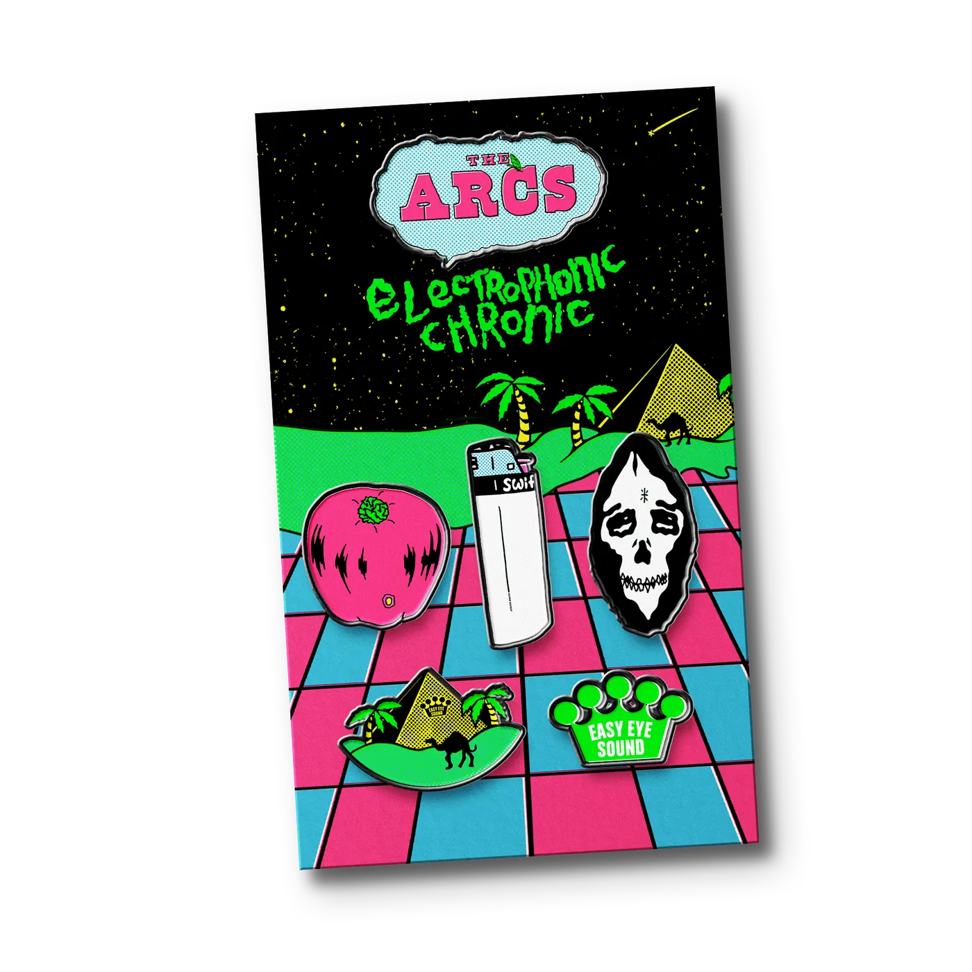 The Arcs Electrophonic Chronic Enamel Pin Pack