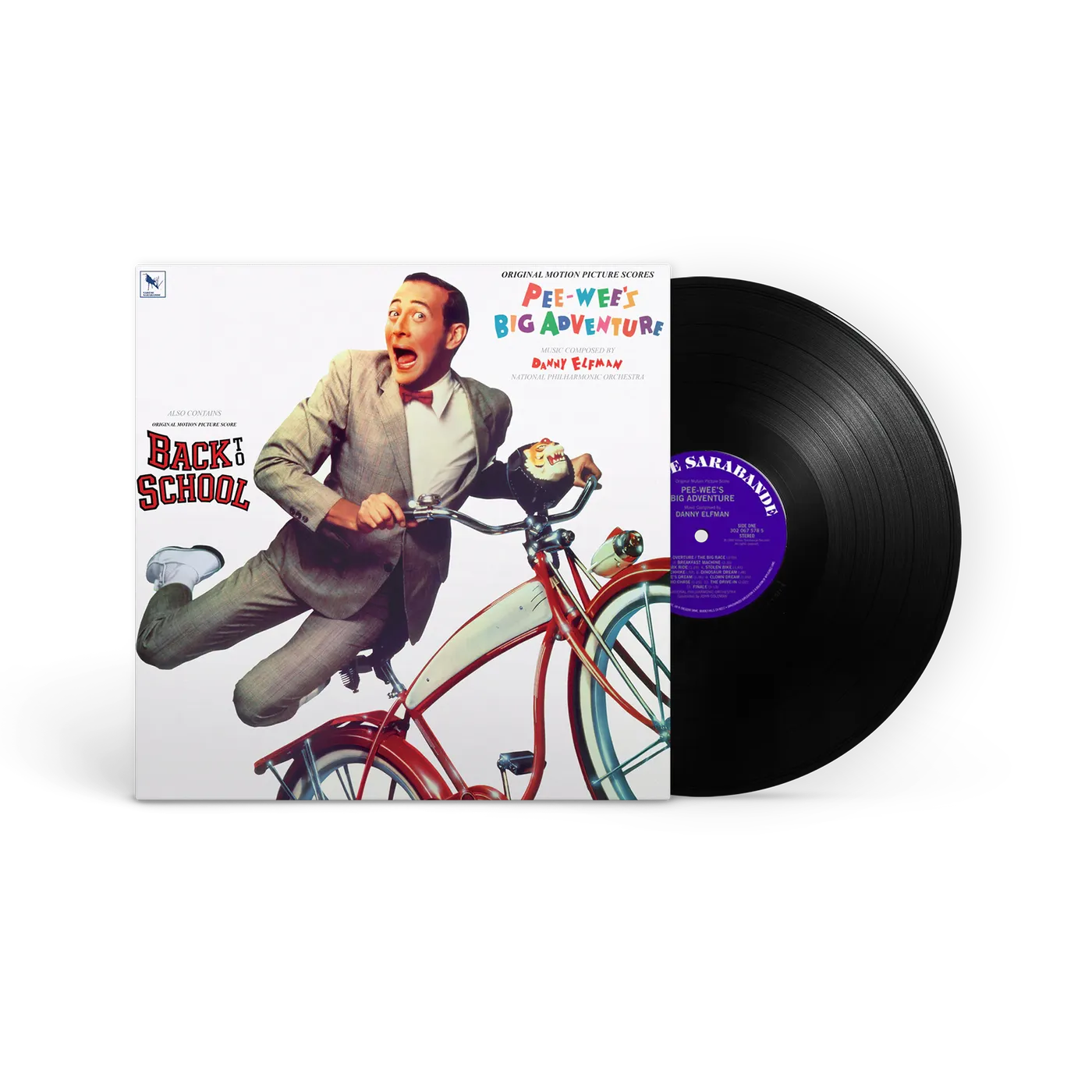 Danny Elfman Pee-Wee's Big Adventure / Back To School Black LP (Vinyl)