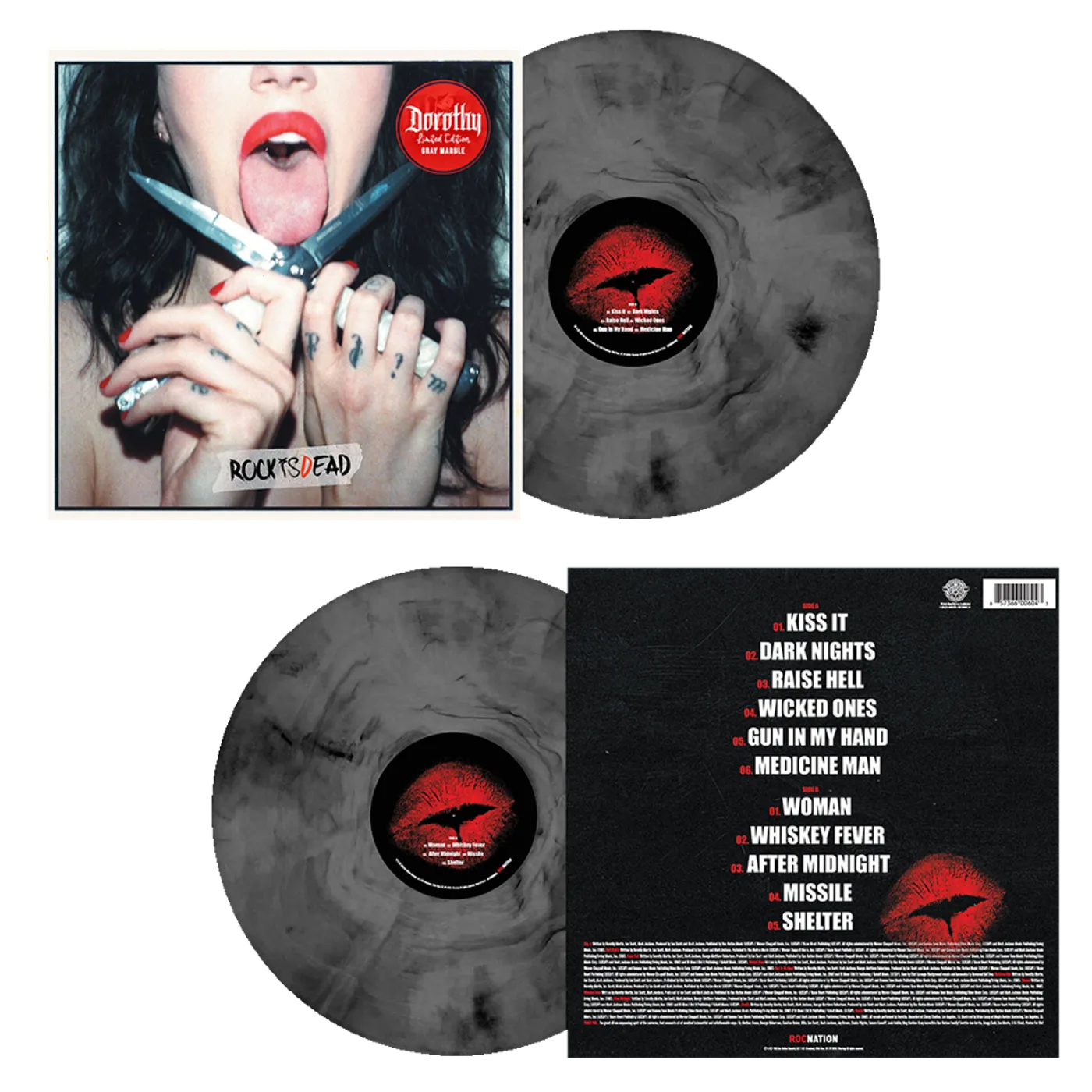 Dorothy Grey Marble "ROCKISDEAD" LP (Vinyl)
