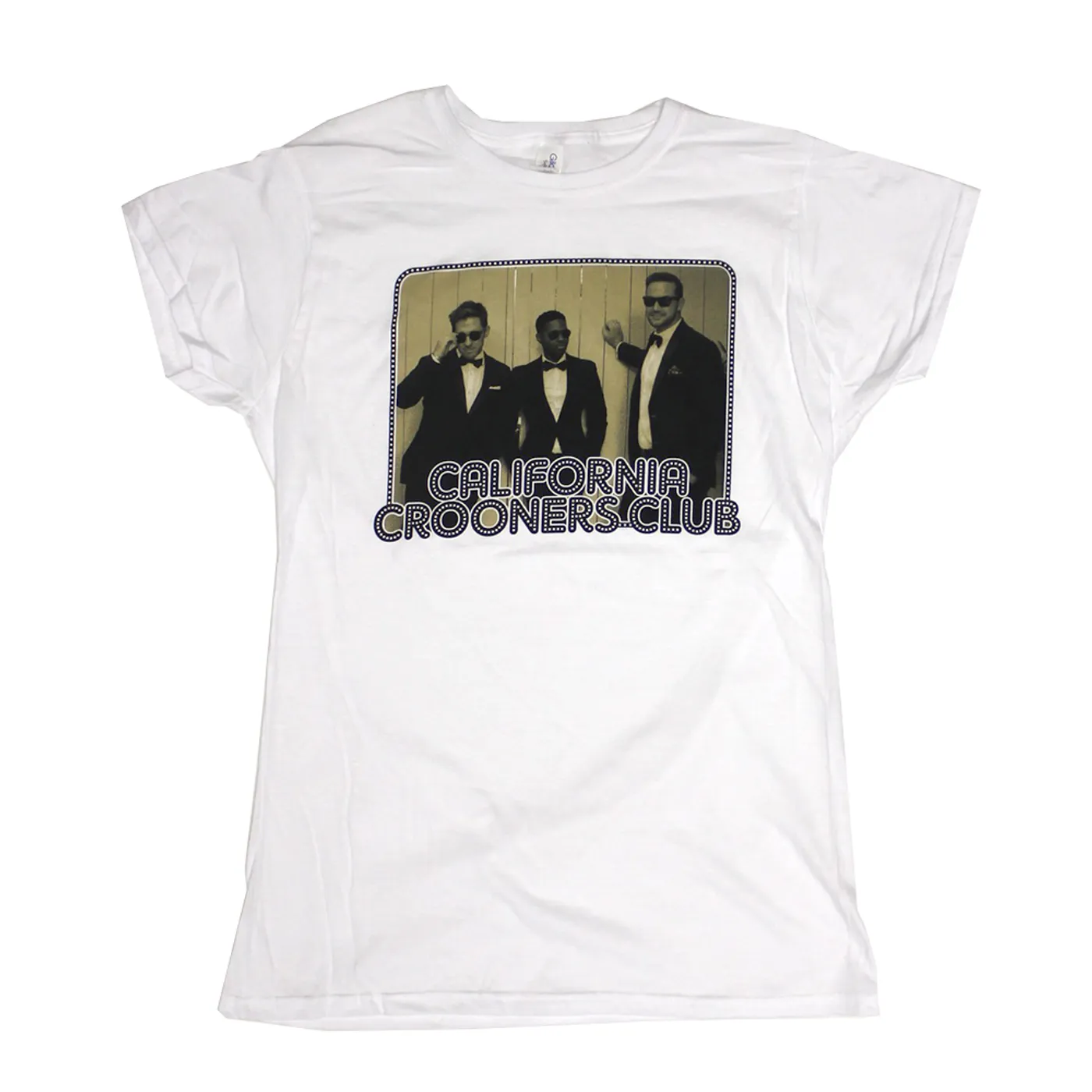 California Crooners Club Band Photo White Tshirt