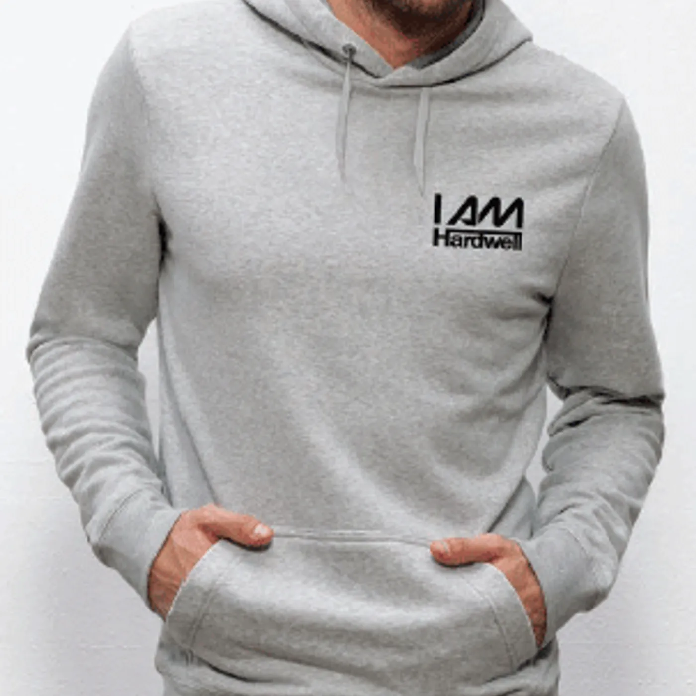 Hardwell Pocket Logo Grey Marle Hoody