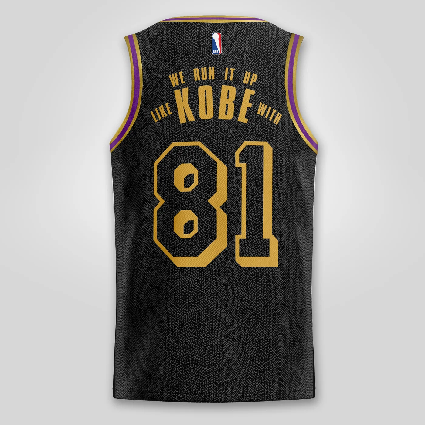 Bliss n Eso Snake Print Basketball Jersey Black