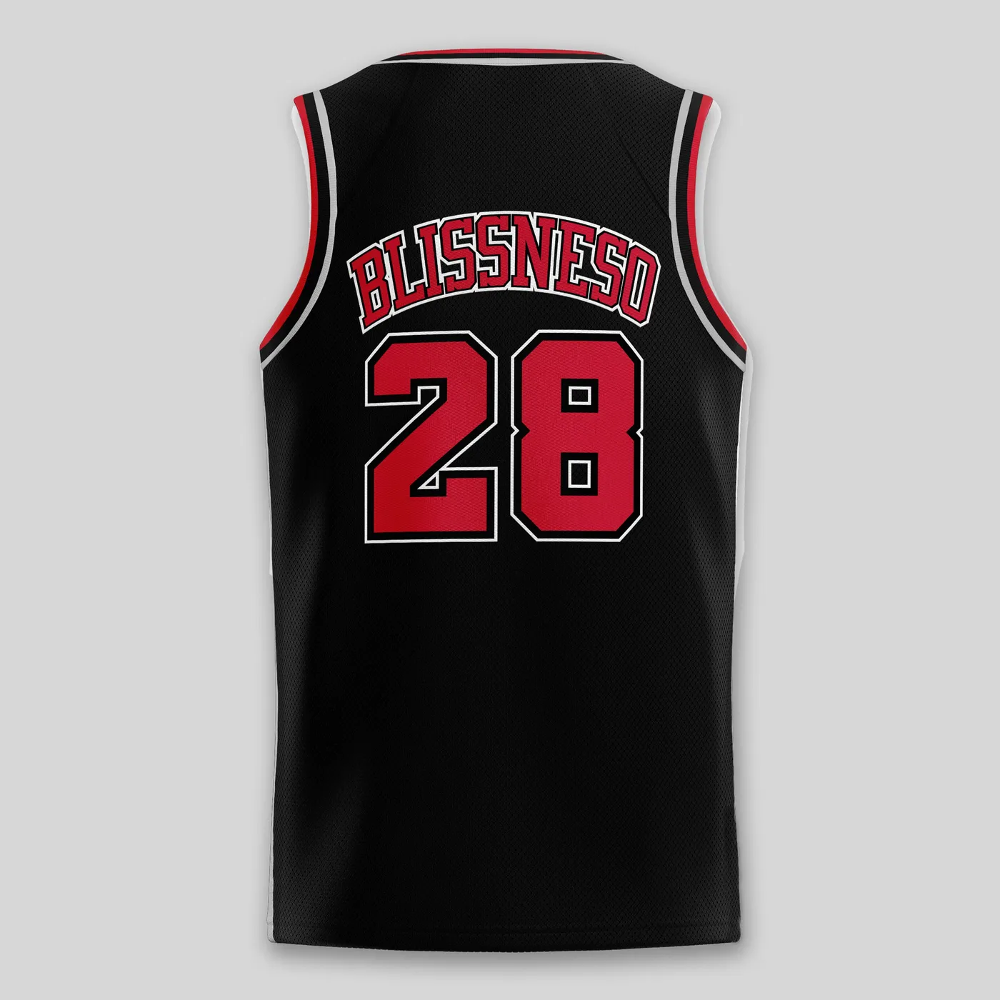 Bliss n Eso SEND IT BLACK BASKETBALL JERSEY
