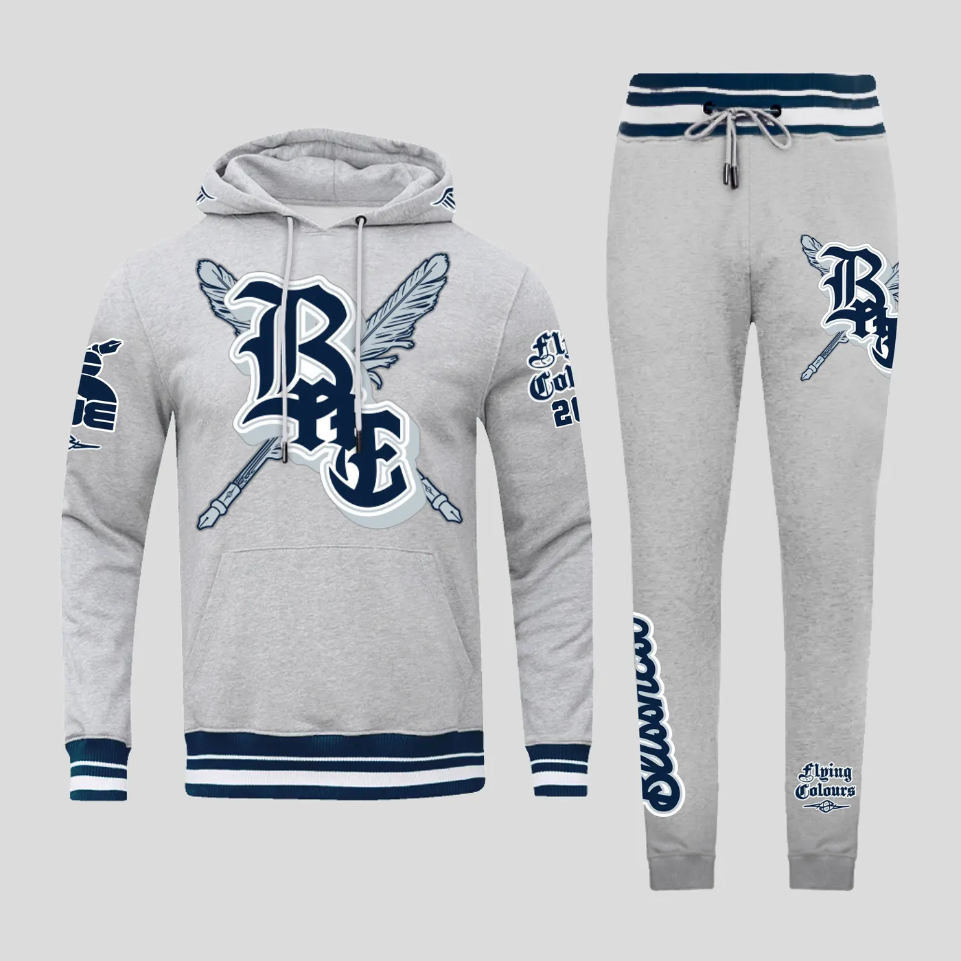 Bliss n Eso Flying Colours 15th Anniversary Limited Edition Grey Tracksuit Set