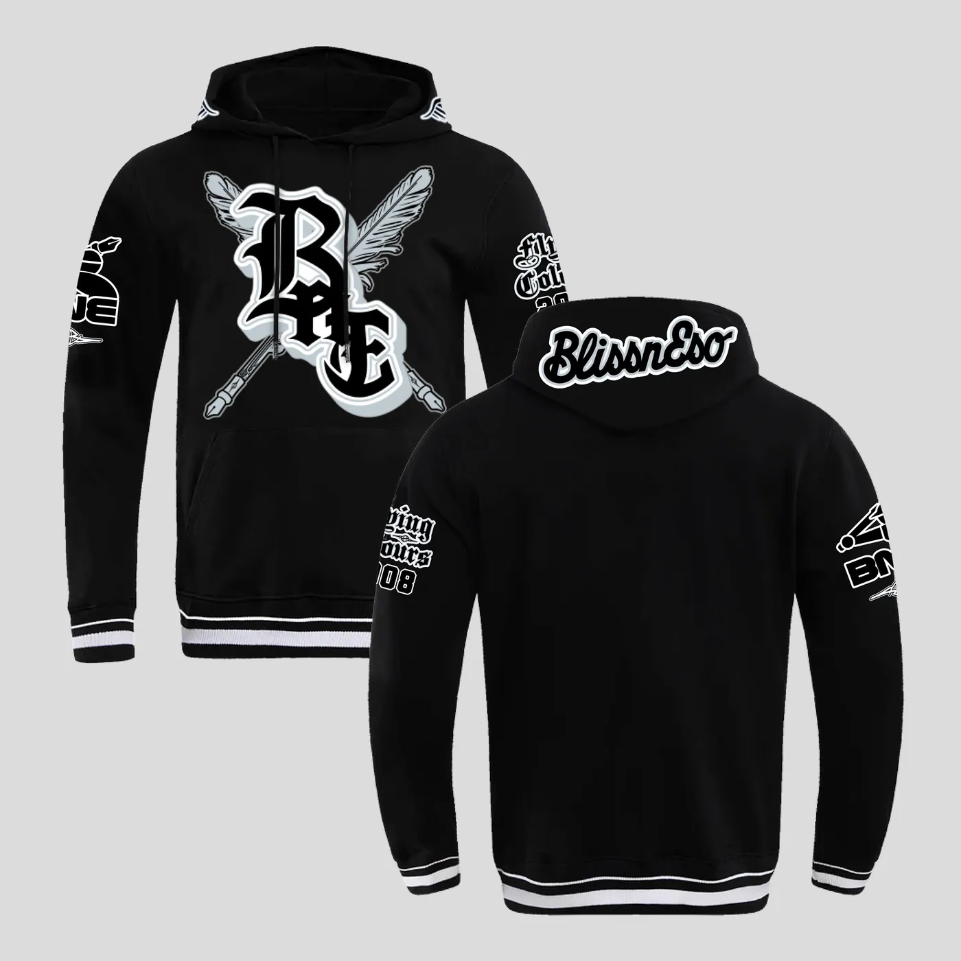 Bliss n Eso FC Black Tracksuit Set