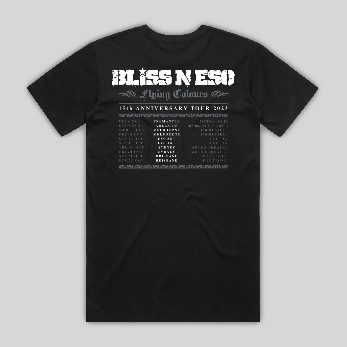Bliss n Eso TOUR BLACK SHIRT