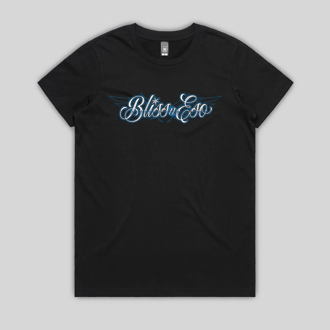 Bliss n Eso SCRIPT BLACK WOMENS TSHIRT