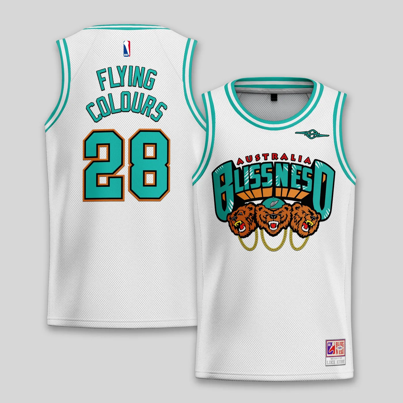 Bliss n Eso GRIZZLY WHITE JERSEY