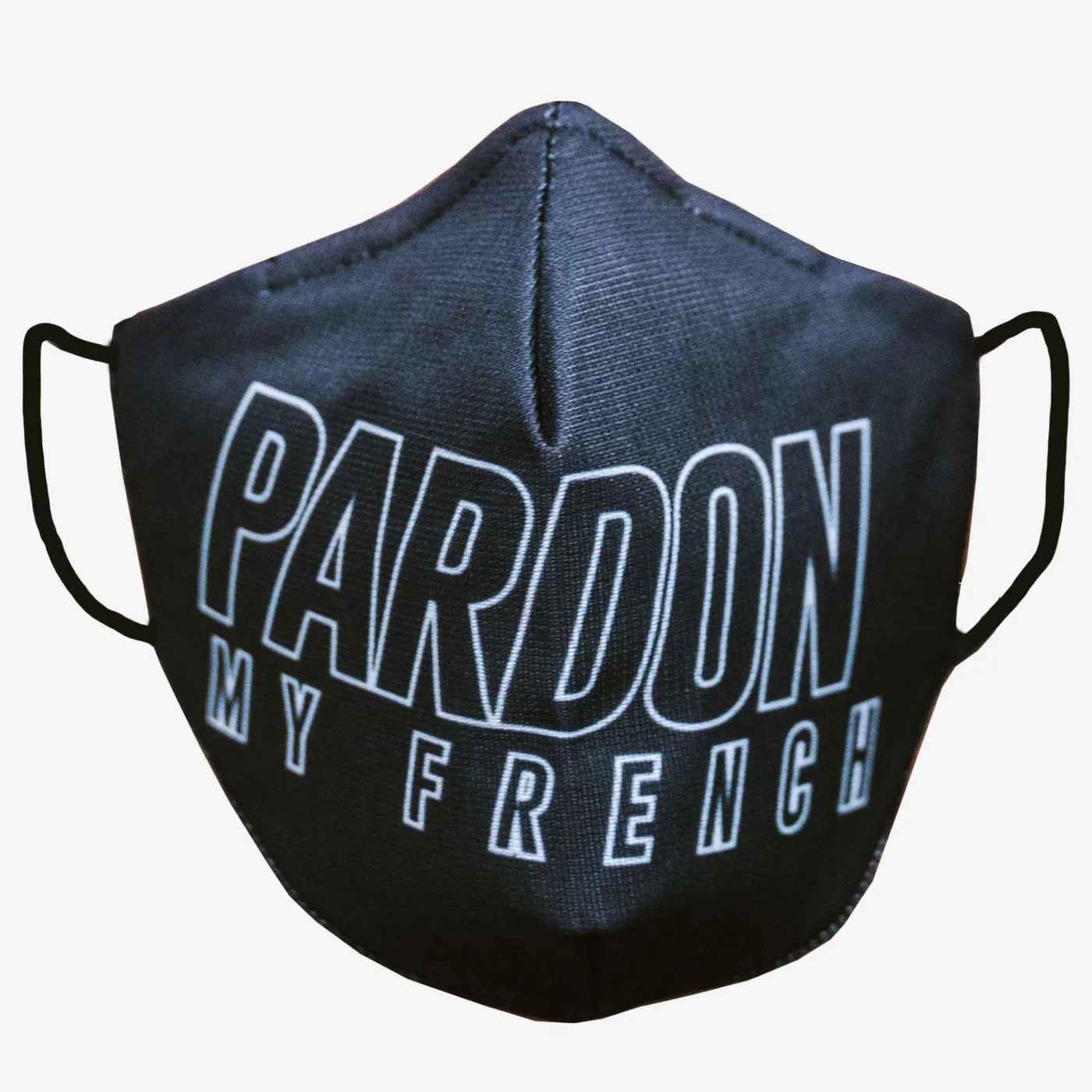 MASQUE PARDON MY FRENCH NOIR NEW LOGO