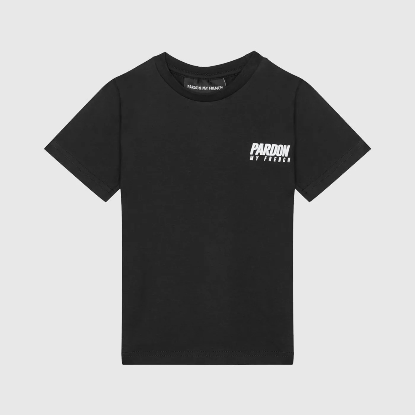 TSHIRT PARDON MY FRENCH NOIR KIDS