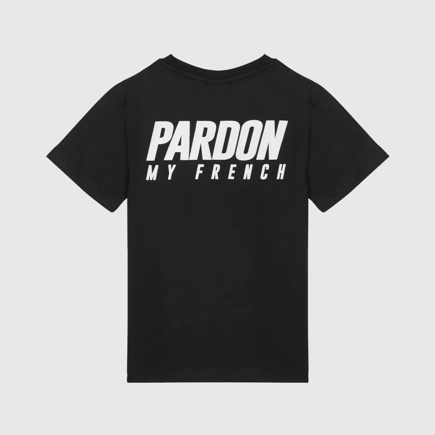 TSHIRT PARDON MY FRENCH NOIR KIDS