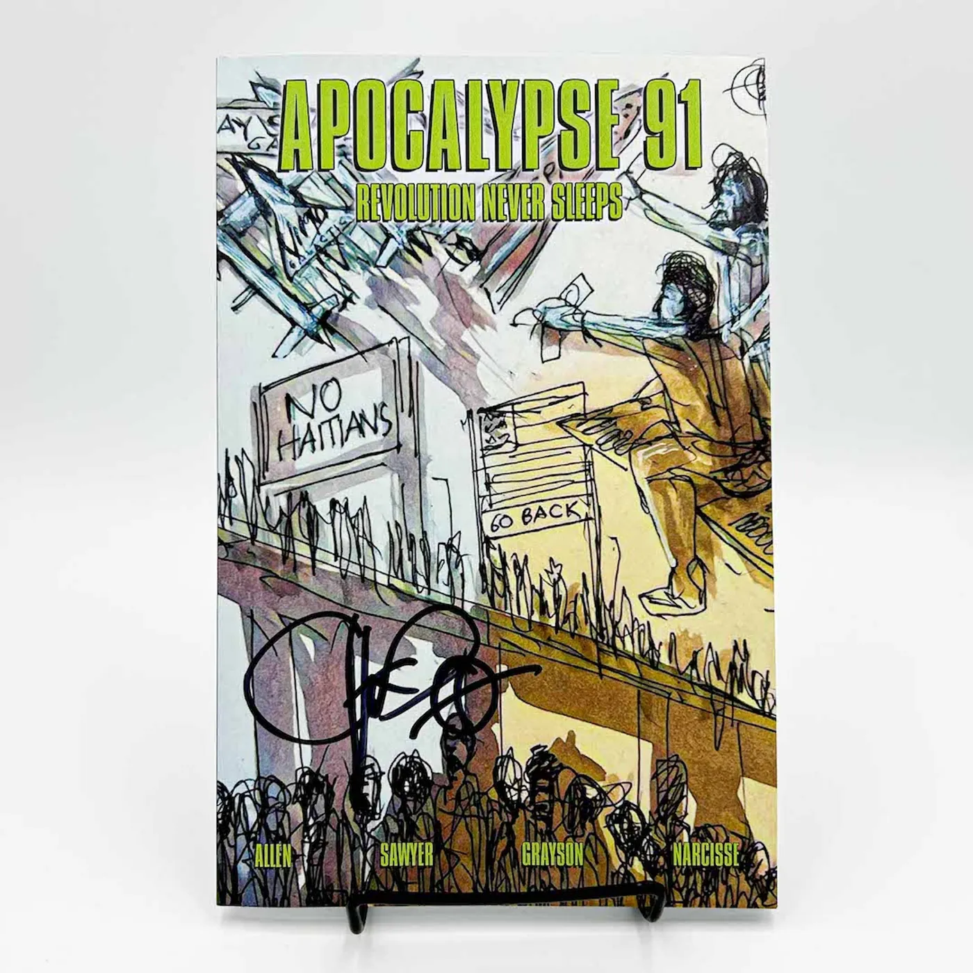 Public Enemy CHUCK D PRESENTS APOCALYPSE 91: REVOLUTION NEVER SLEEPS - Softcover SIGNED (Variant Cover)
