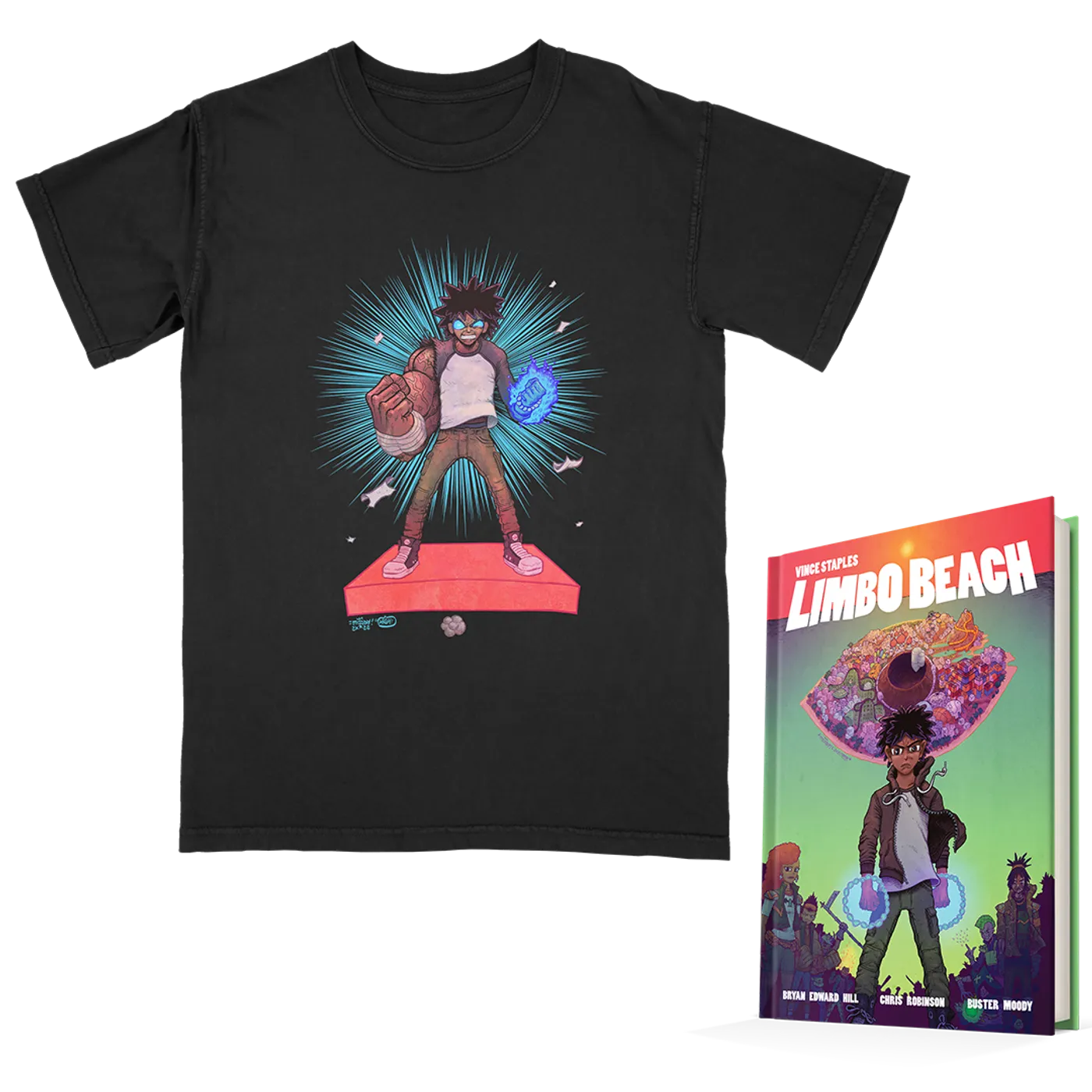  Vince Staples - "Super Vince" T-Shirt and Signed Book