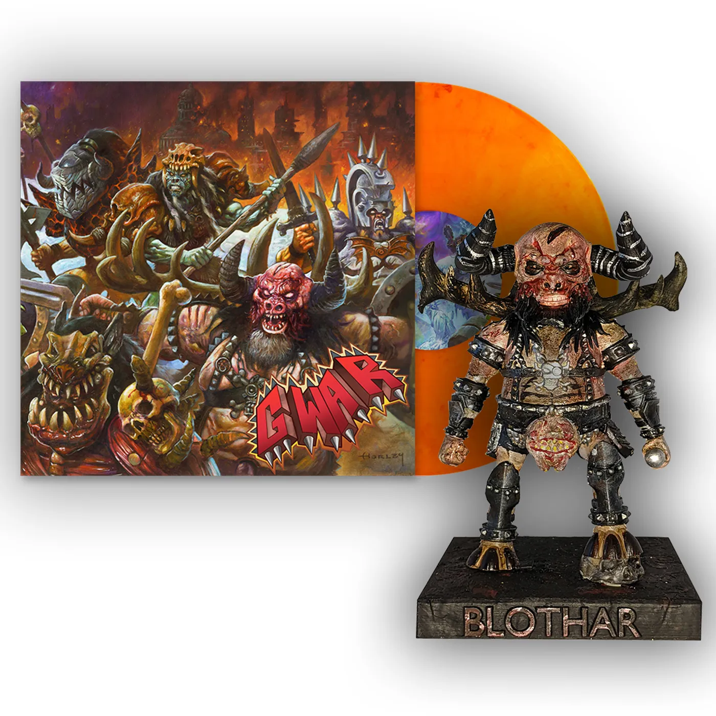 GWAR: 'The New Dark Ages' Limited Edition LP + Blothar Bobblehead (Vinyl)